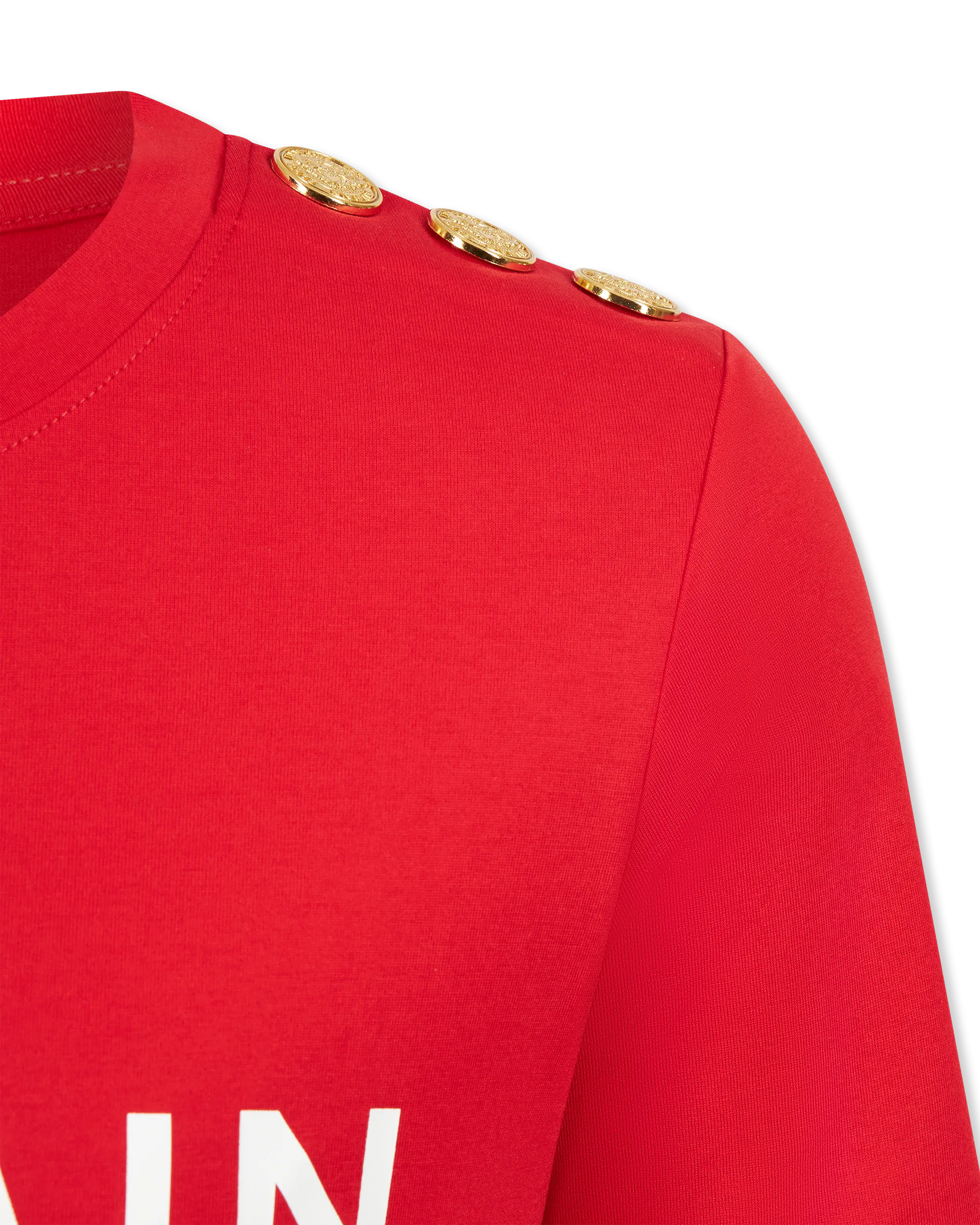 Balmain Paris Print 3 Button T-Shirt - DIHSAN
