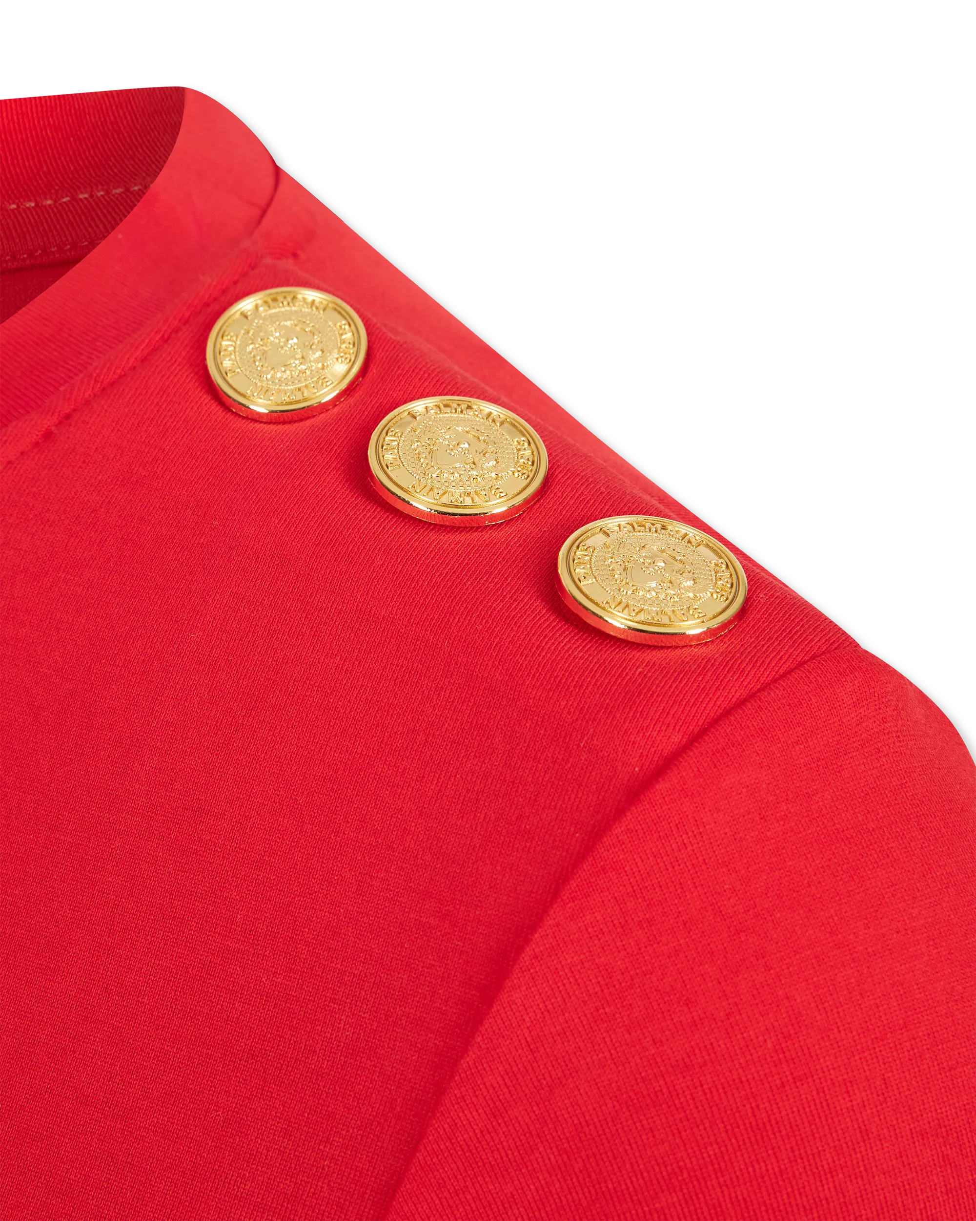 Balmain Paris Print 3 Button T-Shirt - DIHSAN