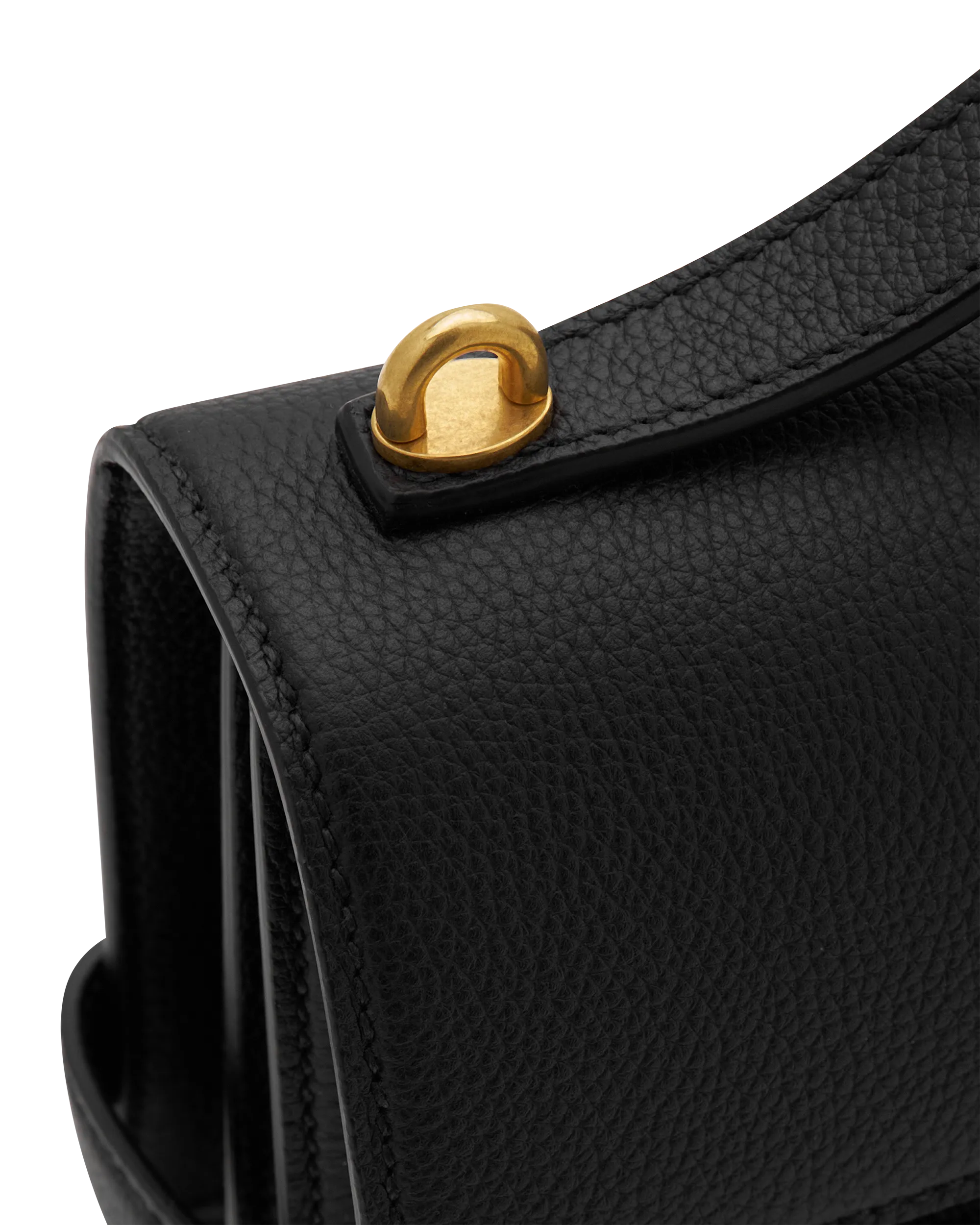 B-Buzz 24 Grained Leather Shoulder Bag - DIHSAN