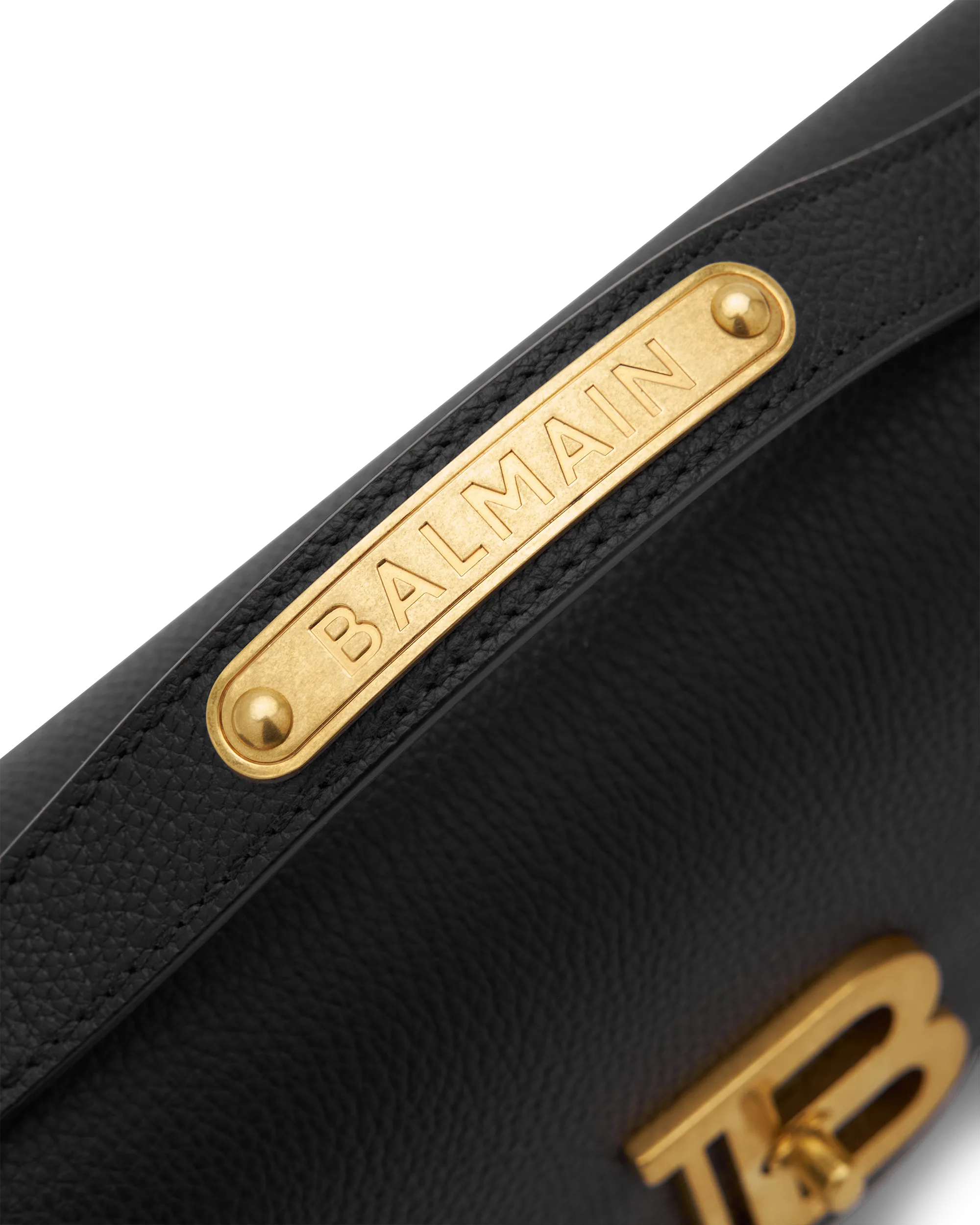 B-Buzz 24 Grained Leather Shoulder Bag - DIHSAN