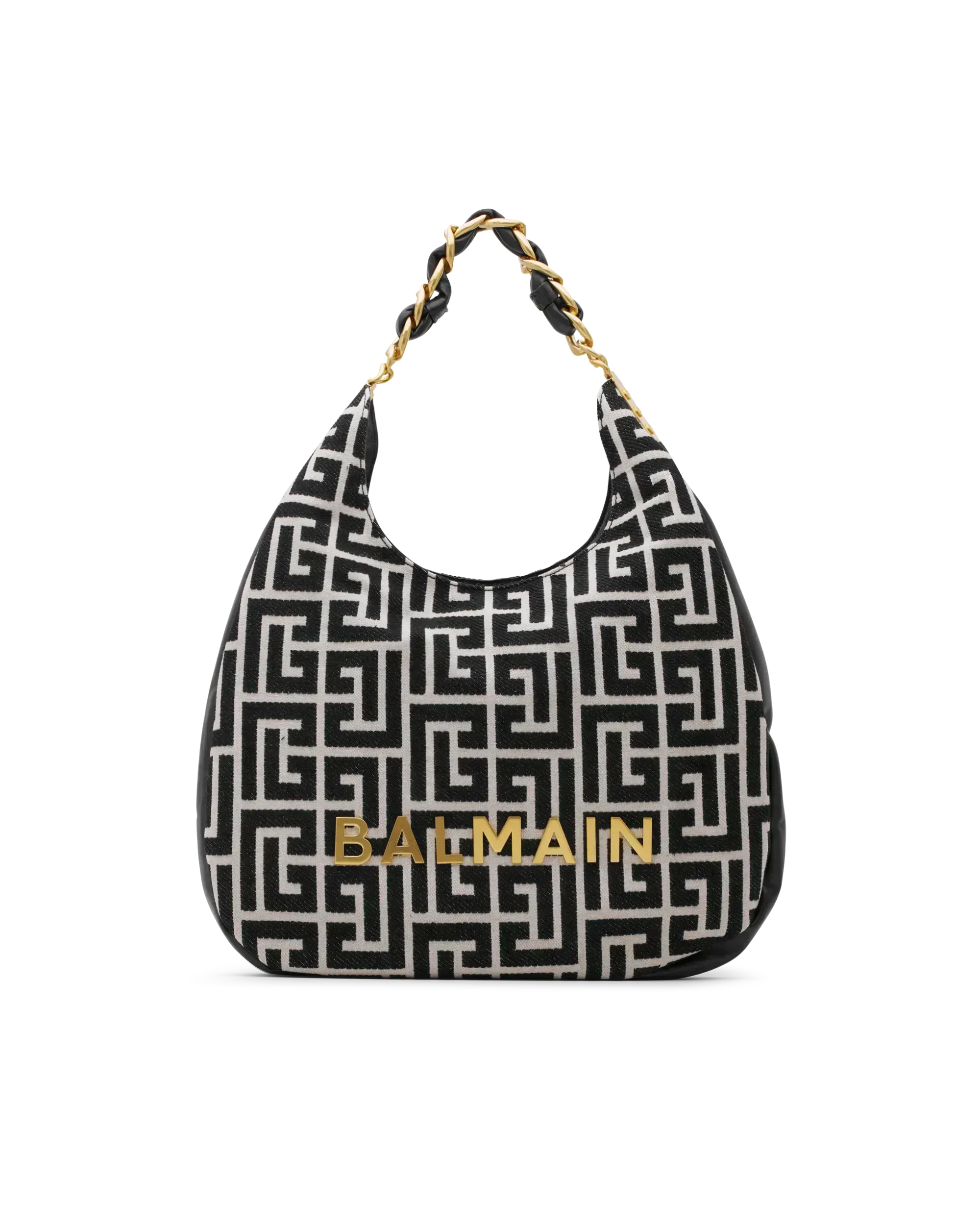 1945 Soft Hobo Large Jacquard Labyrinth Monogram Bag - DIHSAN
