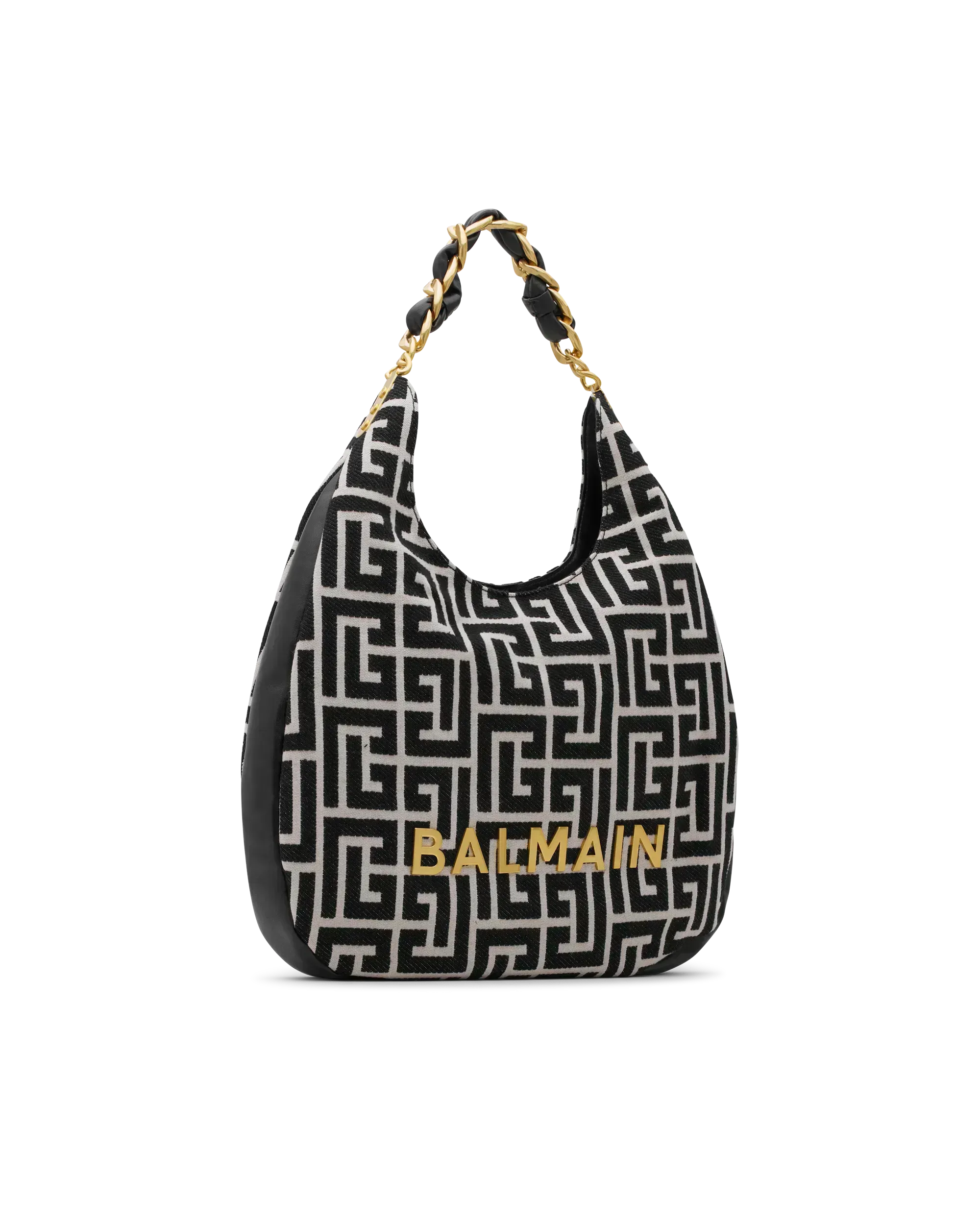 1945 Soft Hobo Large Jacquard Labyrinth Monogram Bag - DIHSAN
