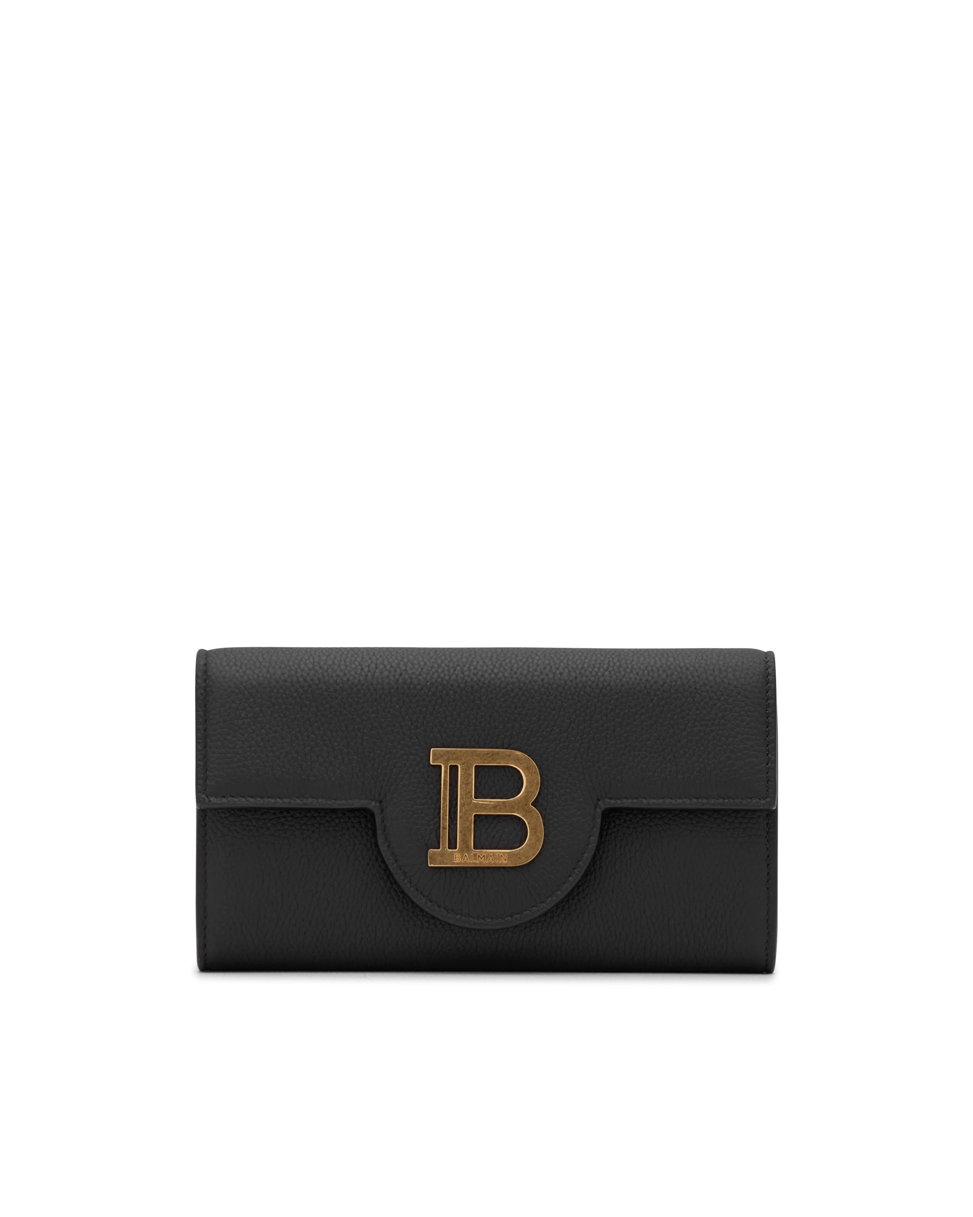 B-Buzz Grained Leather Wallet On Chain - DIHSAN