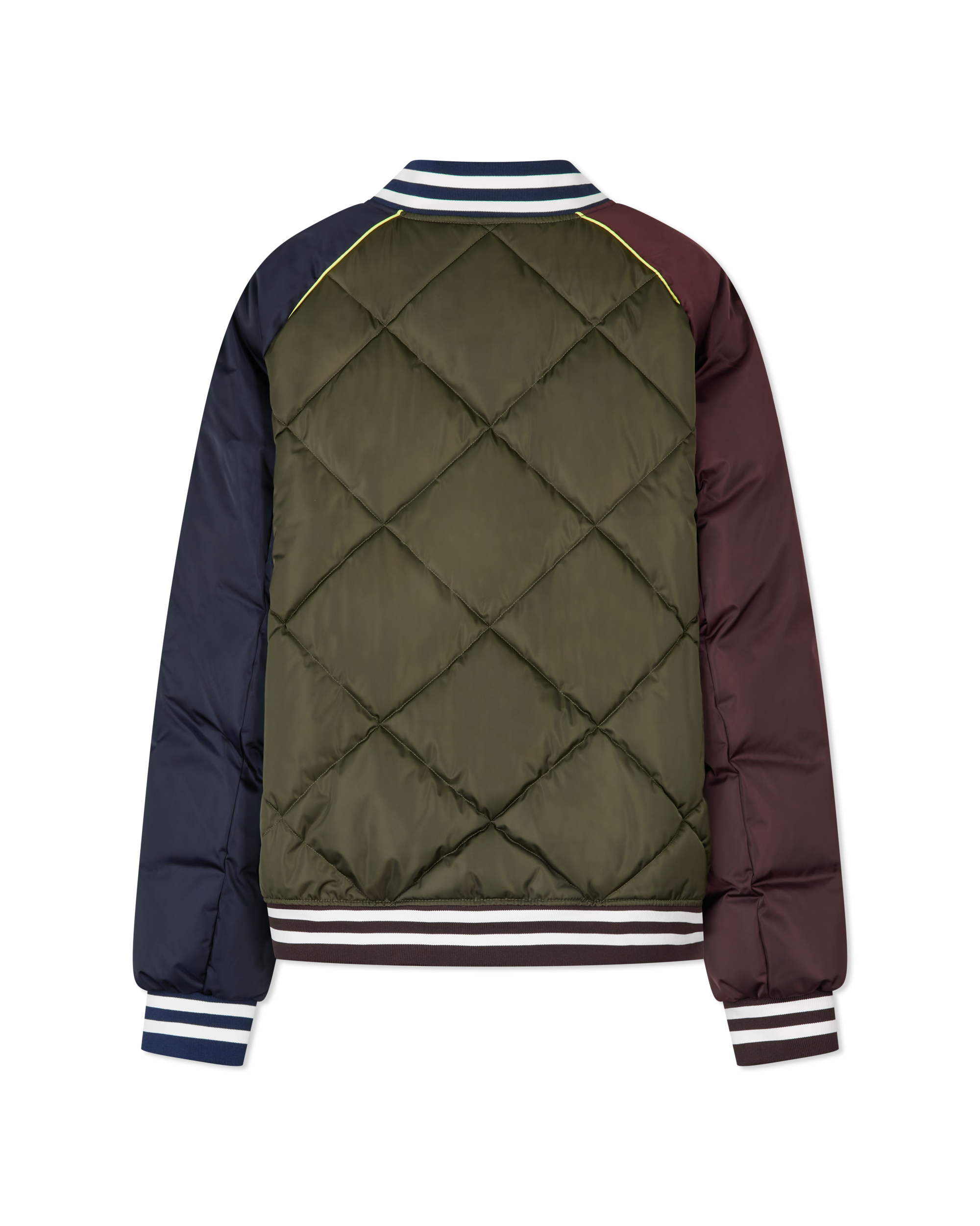 Yrachie Quilted Varsity Bomber Jacket