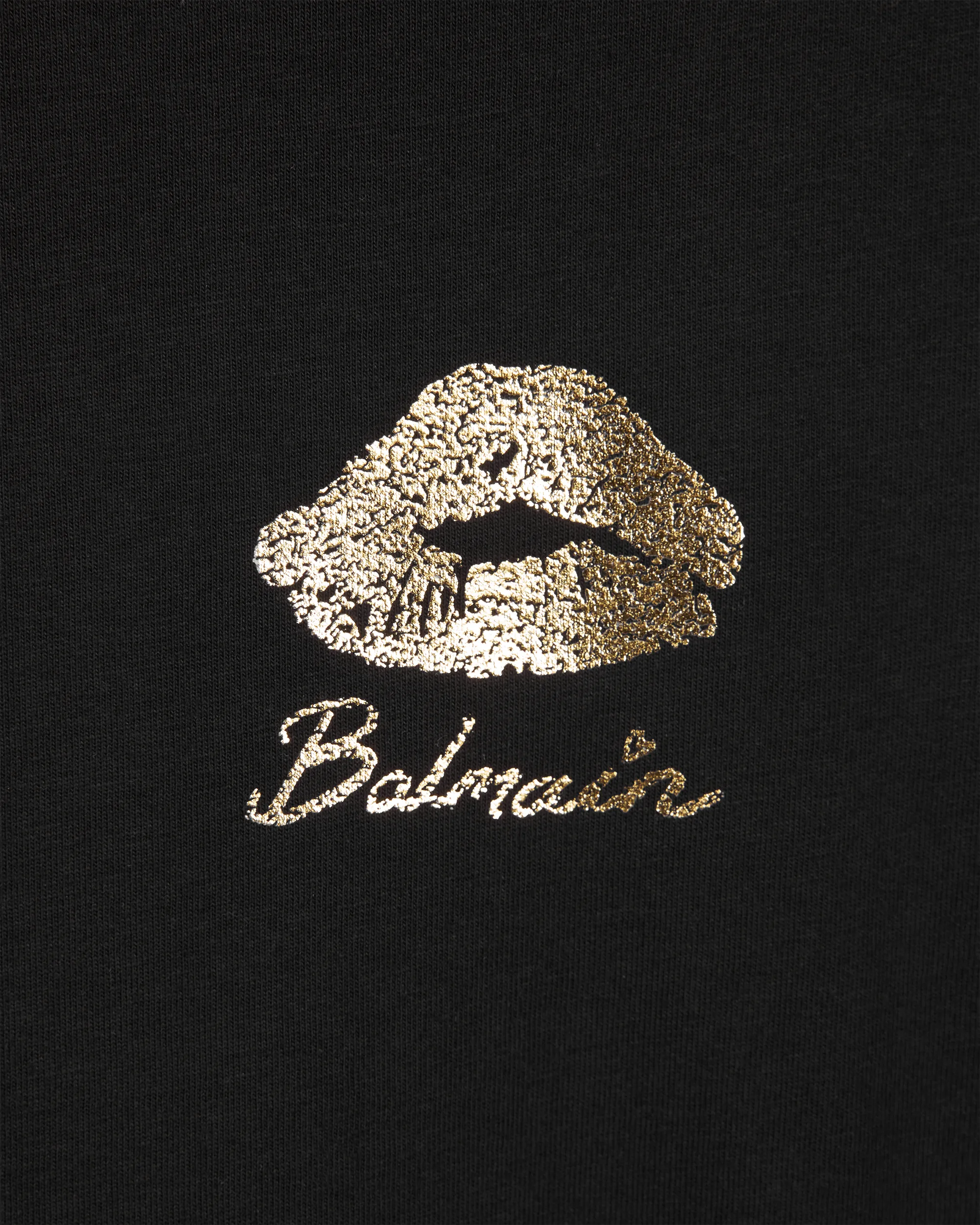 Balmain Gold Kiss Printed T-Shirt - DIHSAN