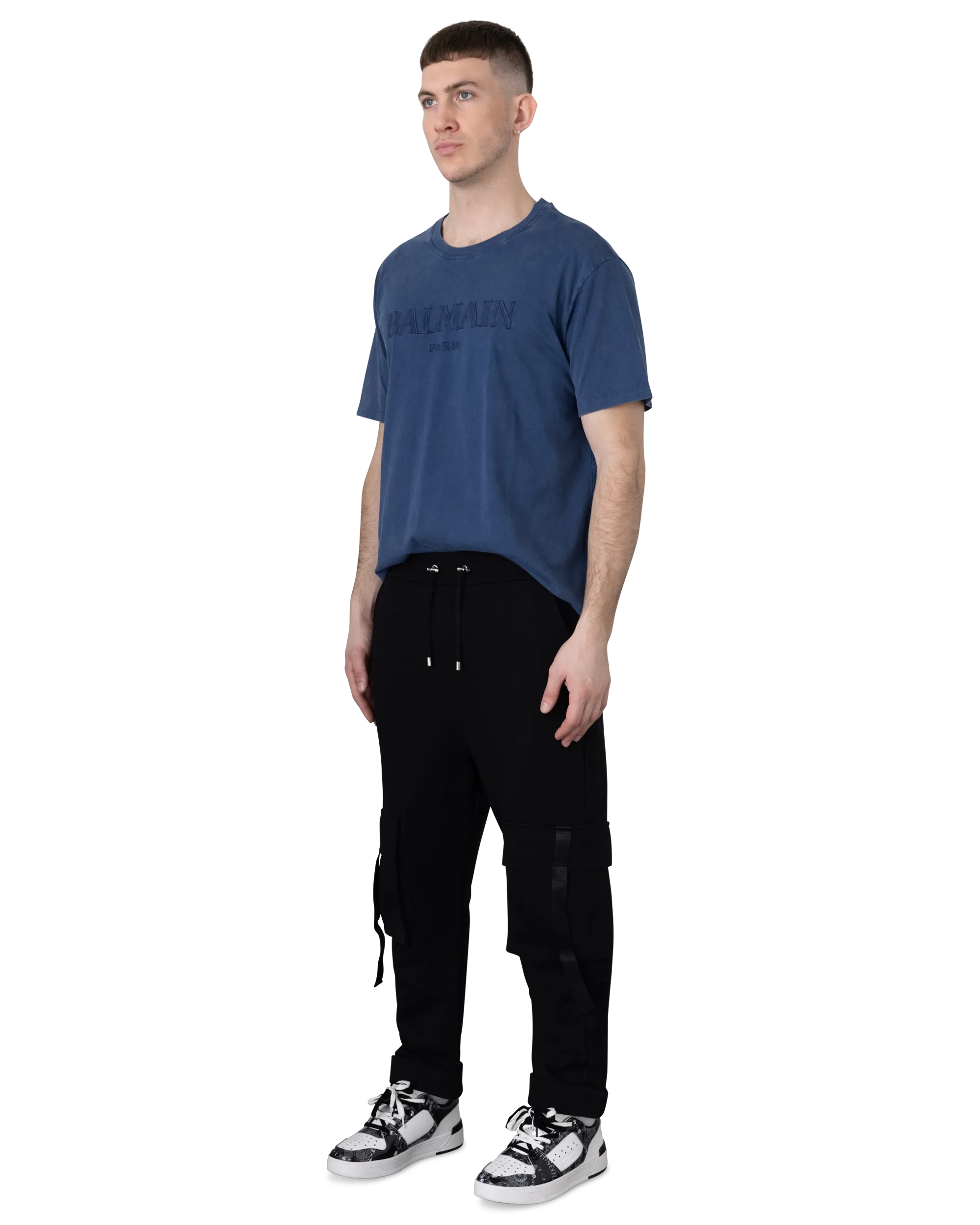 Balmain Kiss Printed Cargo Sweatpants