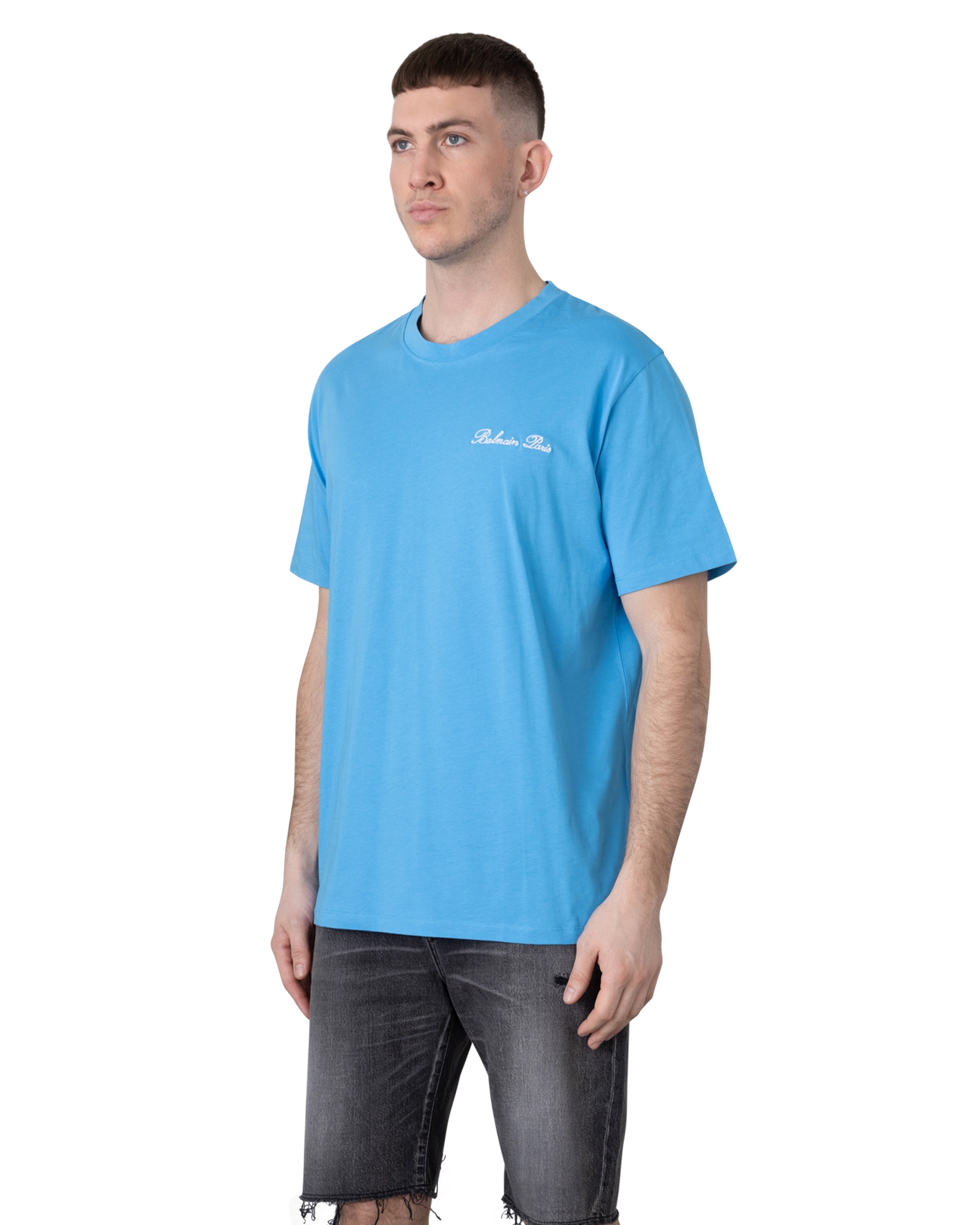 Balmain Signature Embroidered Relaxed T-Shirt