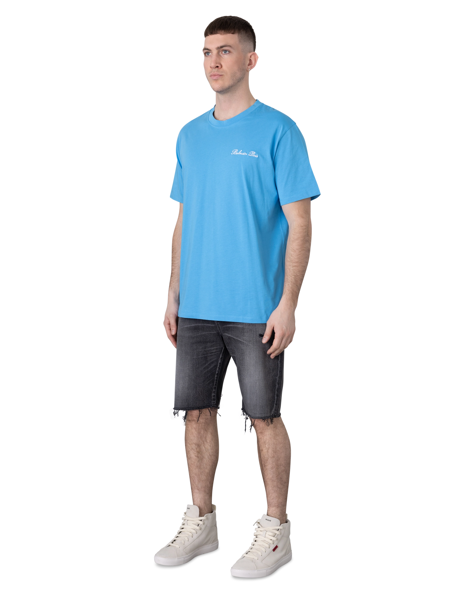 Balmain Signature Embroidered Relaxed T-Shirt