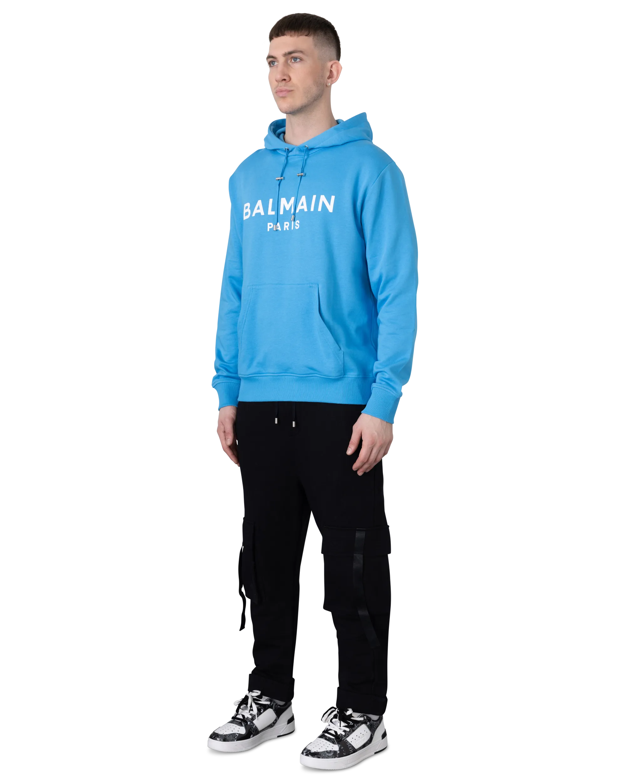 Balmain Paris Printed Hoodie