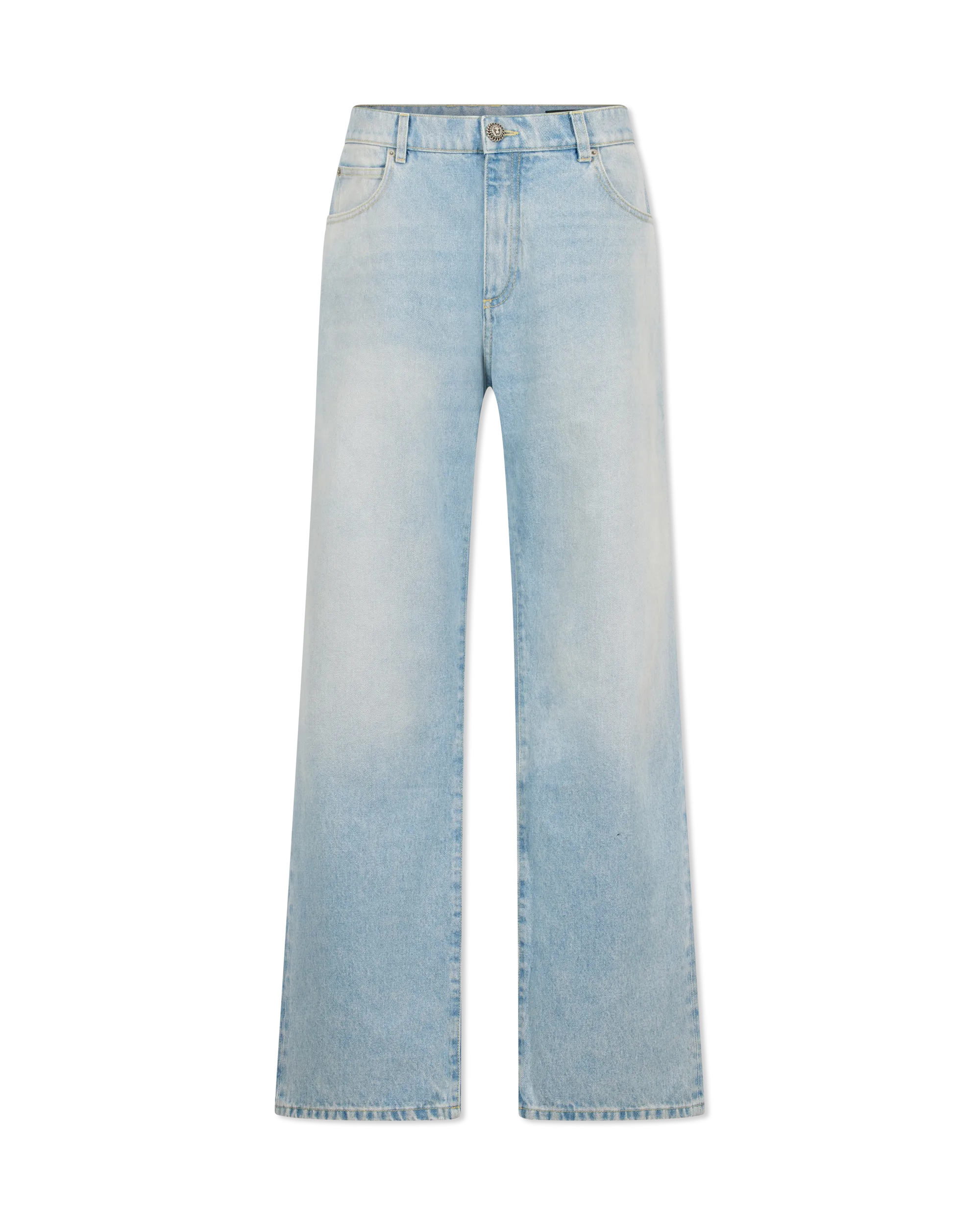 Relaxed Fit Washed Jeans - DIHSAN