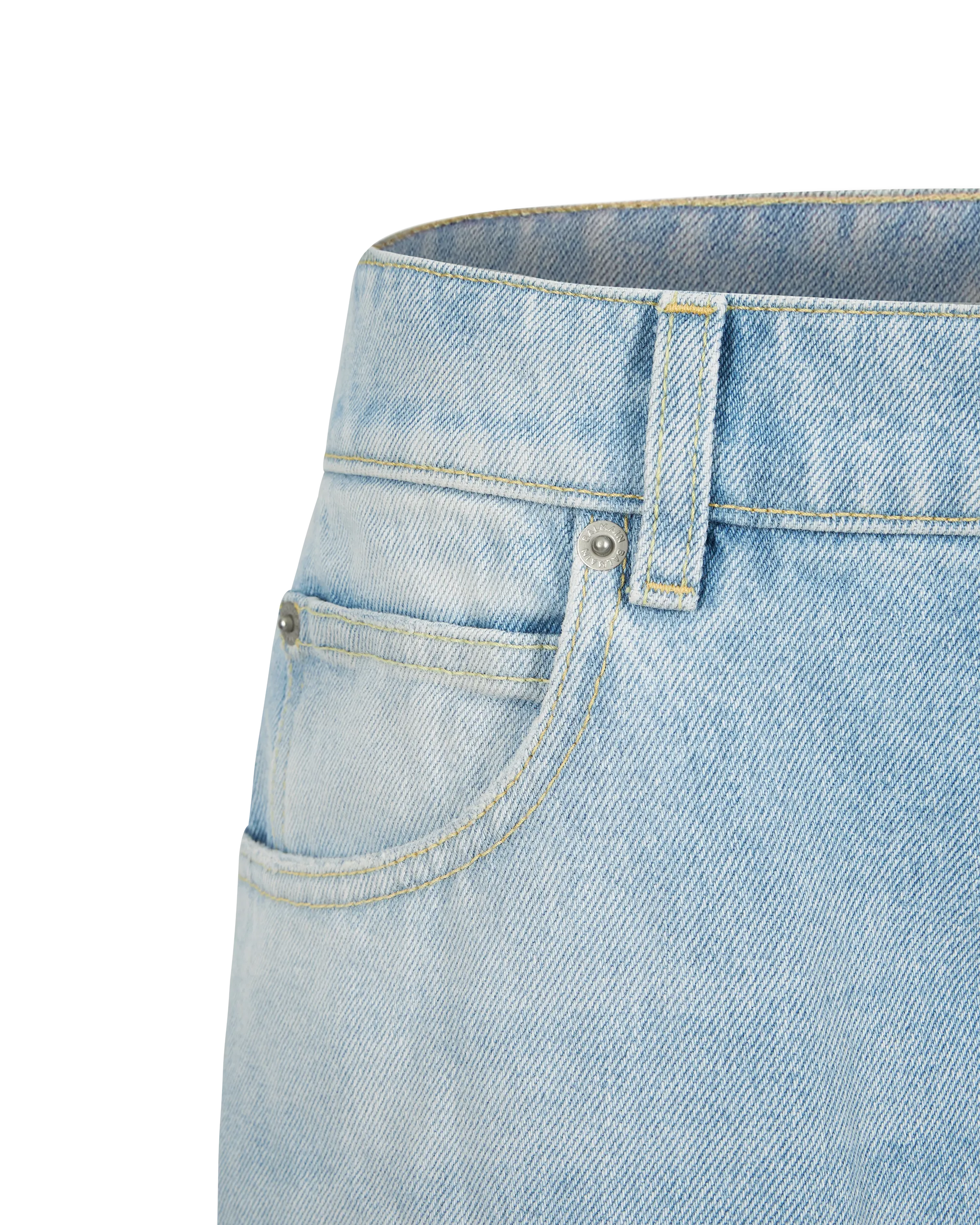 Relaxed Fit Washed Jeans - DIHSAN