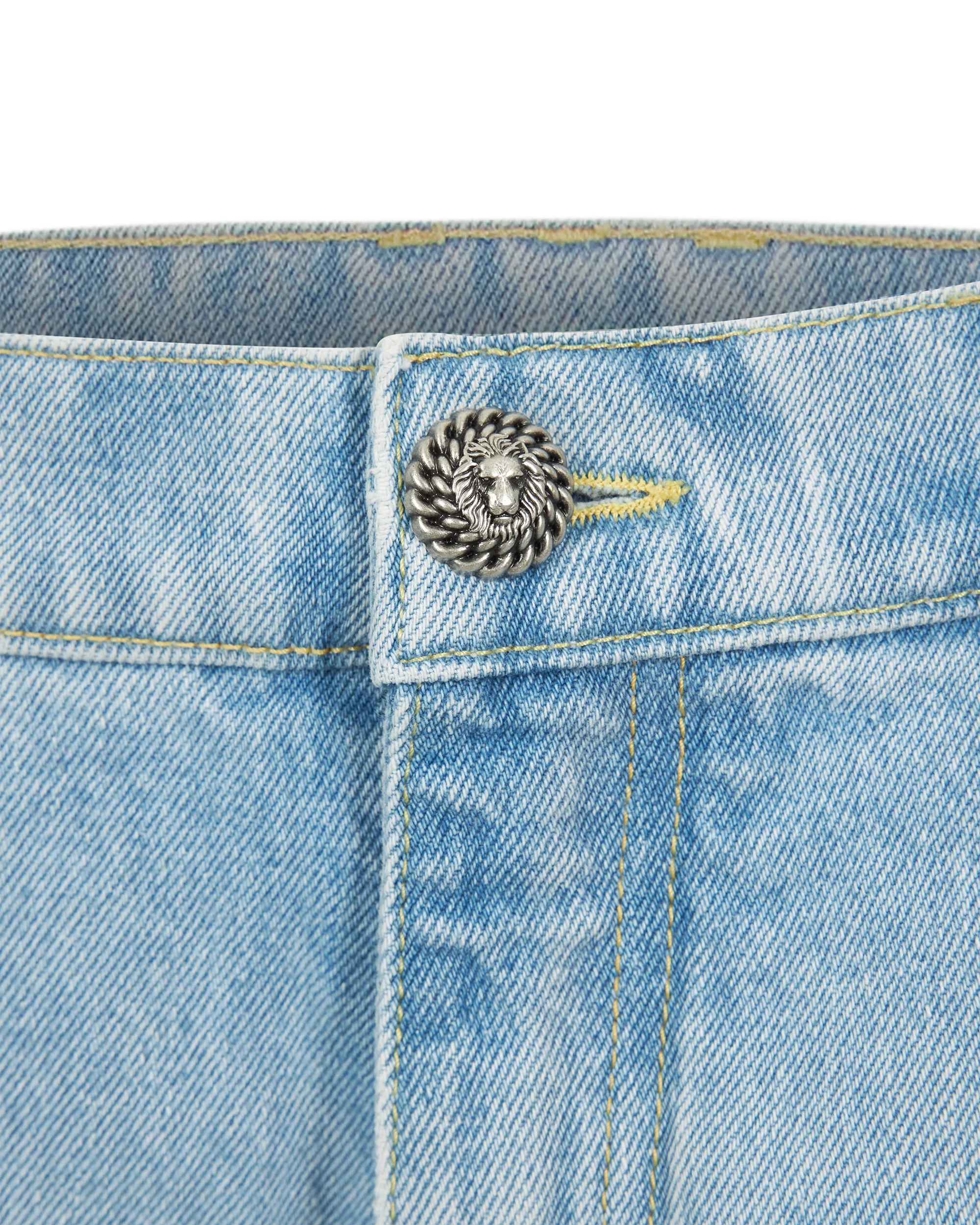 Relaxed Fit Washed Jeans - DIHSAN