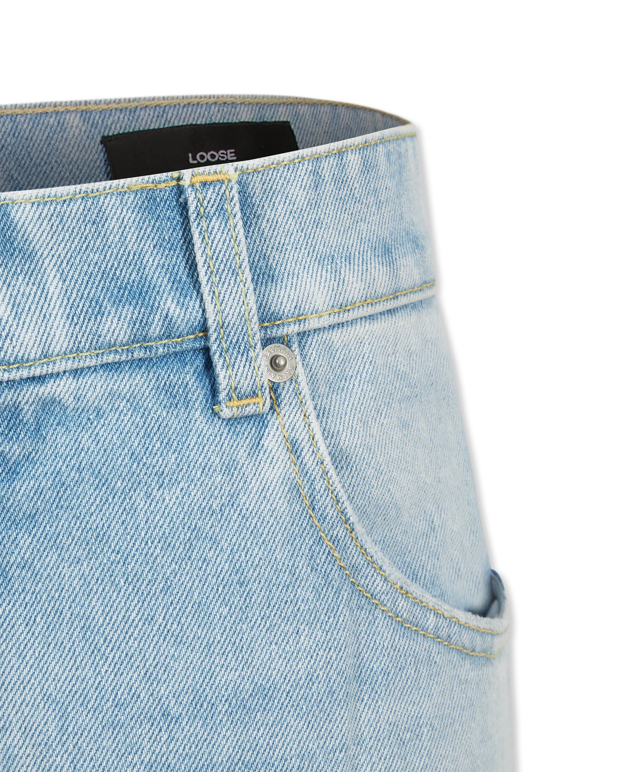 Relaxed Fit Washed Jeans - DIHSAN