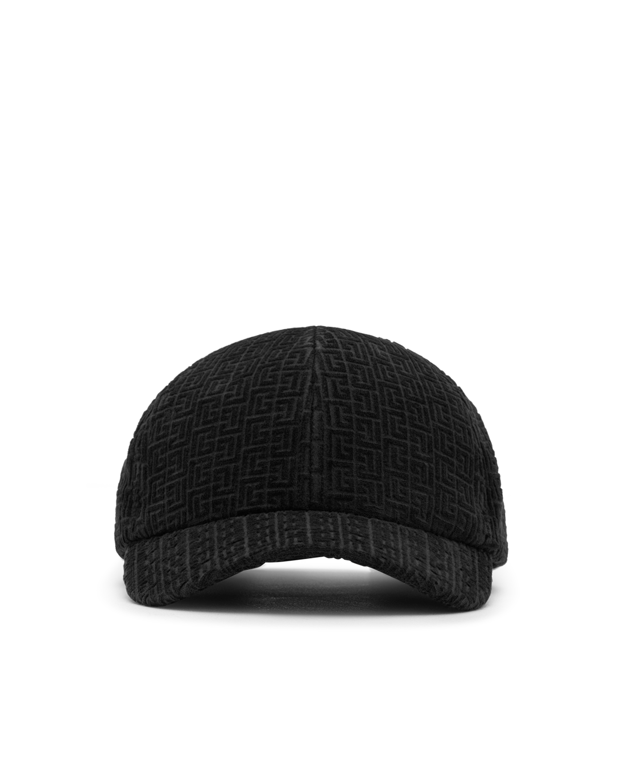 Embossed Velvet Monogram Baseball Cap