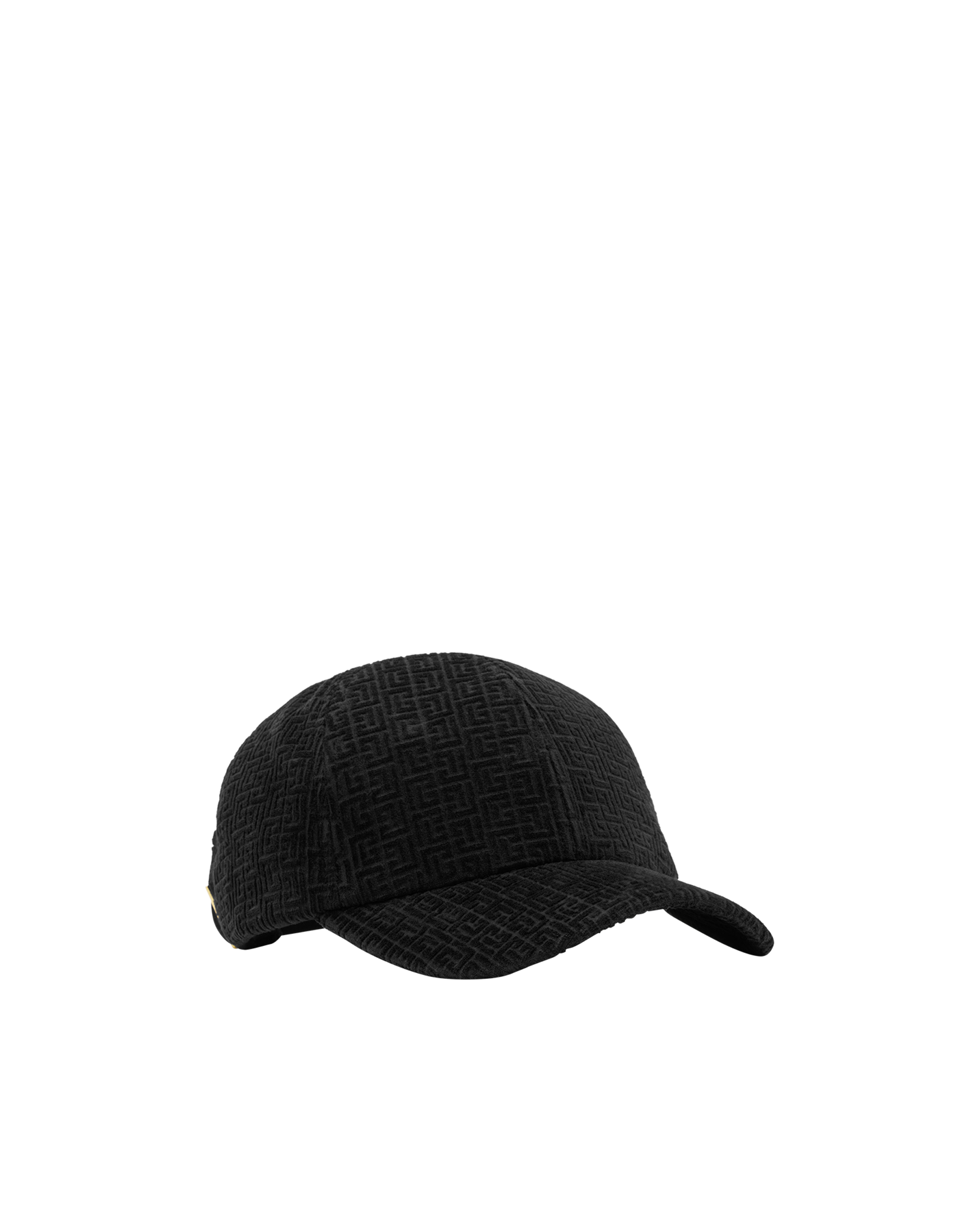 Embossed Velvet Monogram Baseball Cap