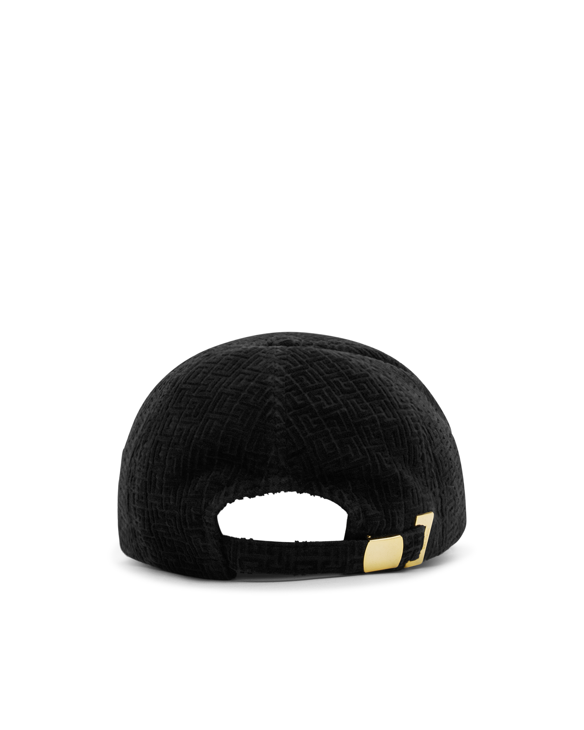 Embossed Velvet Monogram Baseball Cap