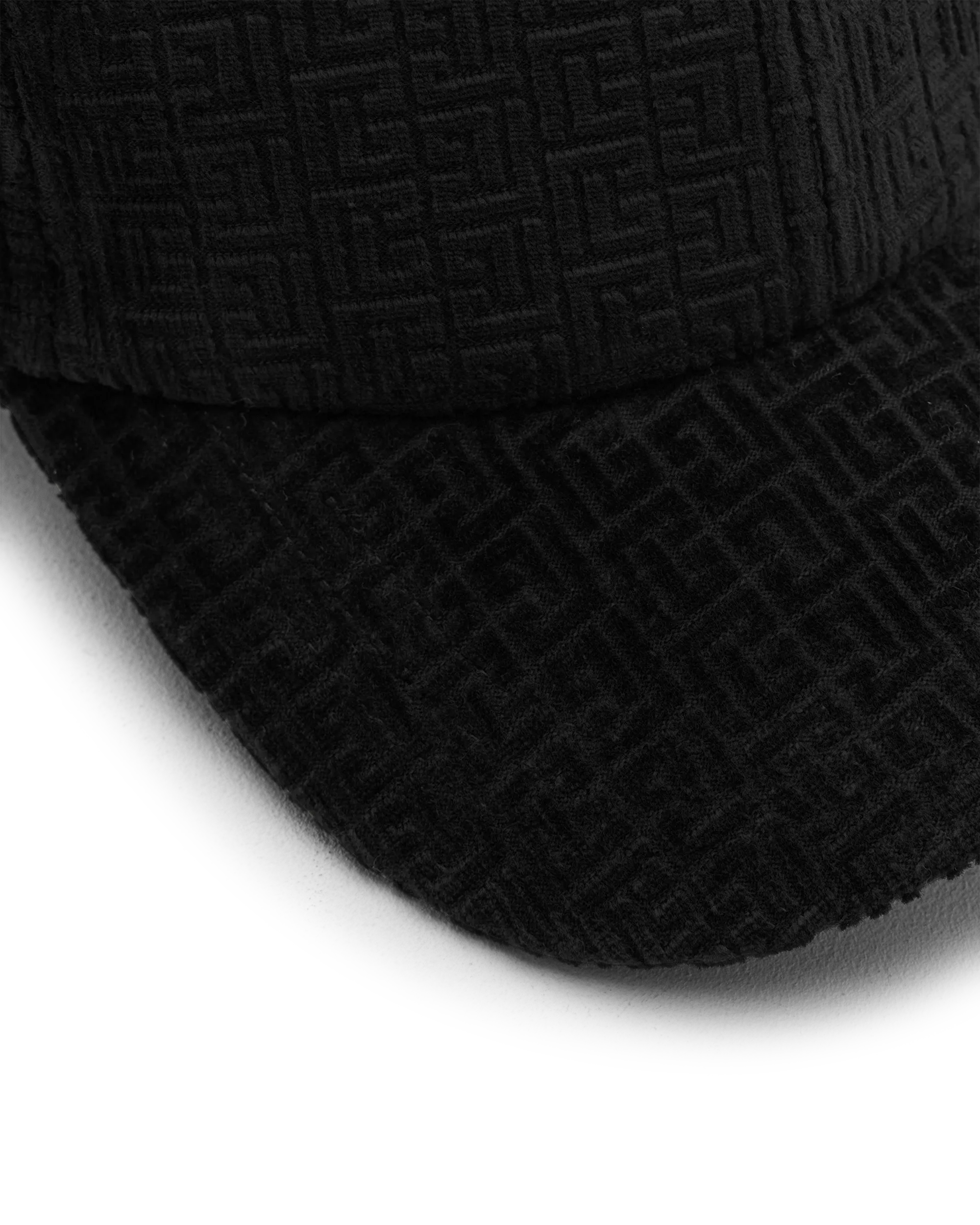 Embossed Velvet Monogram Baseball Cap - DIHSAN