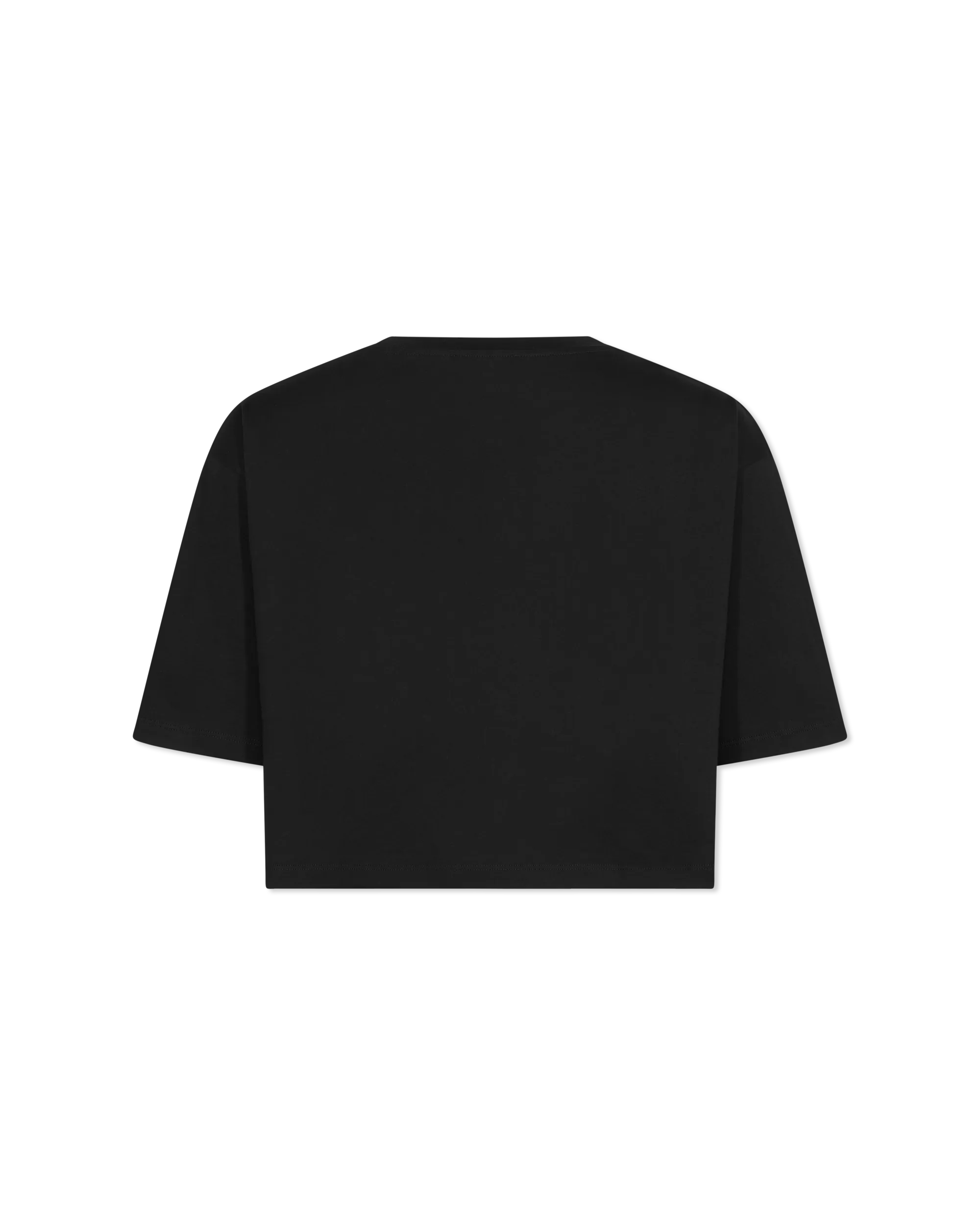 Cropped Balmain Printed T-Shirt