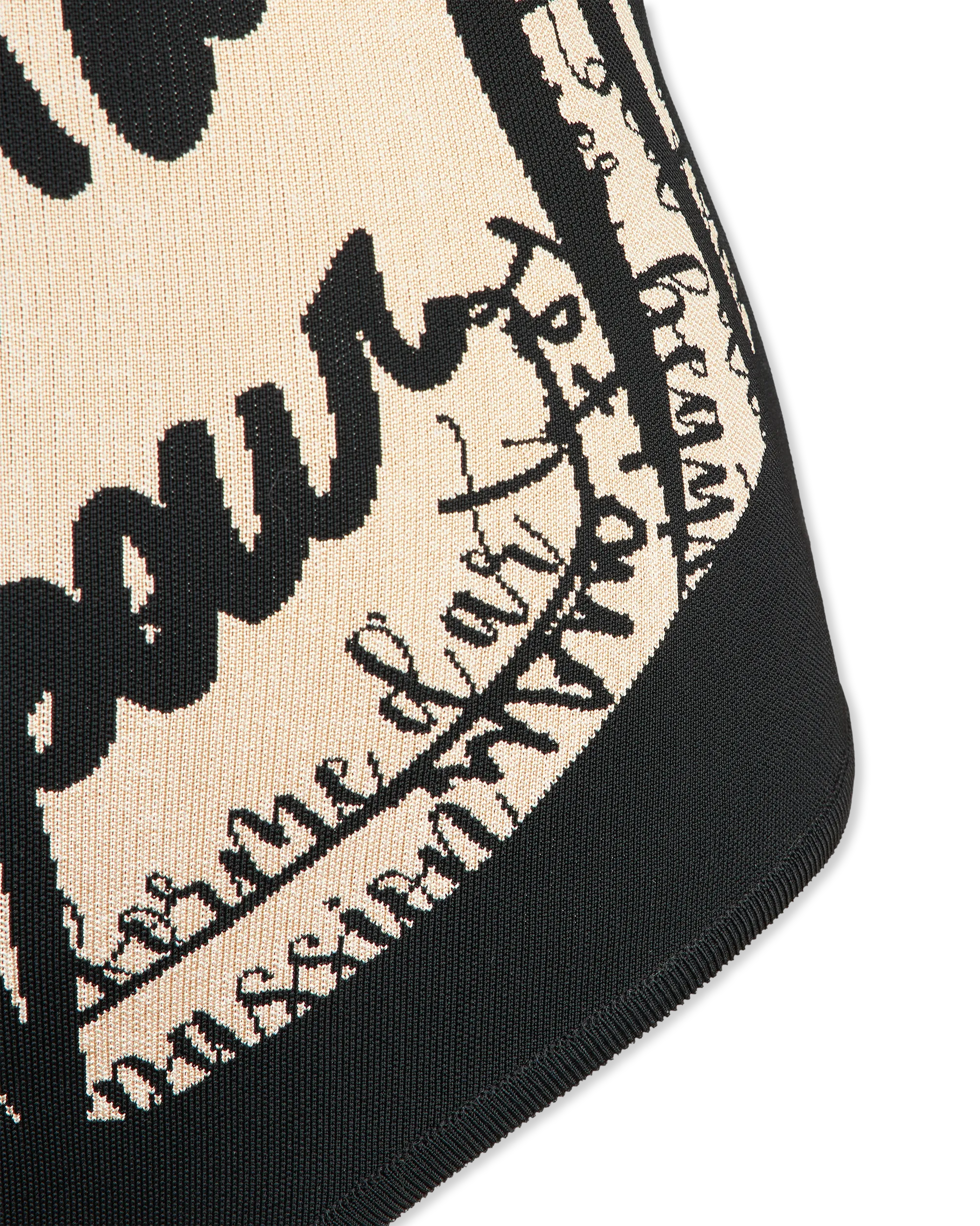 Torso Motif Jacquard Knit Bodysuit