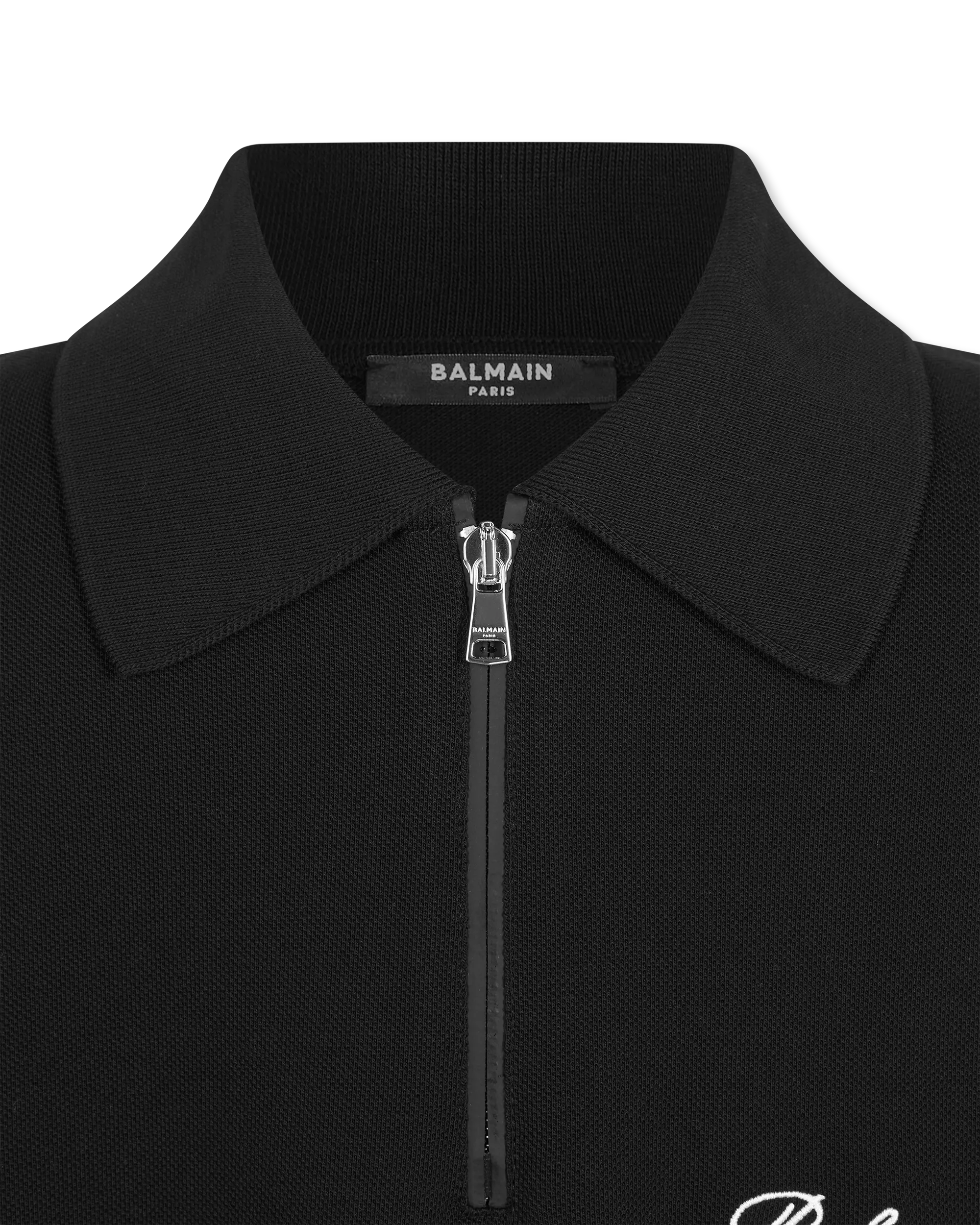 Balmain Paris Embroidered Short-Sleeved Polo Shirt