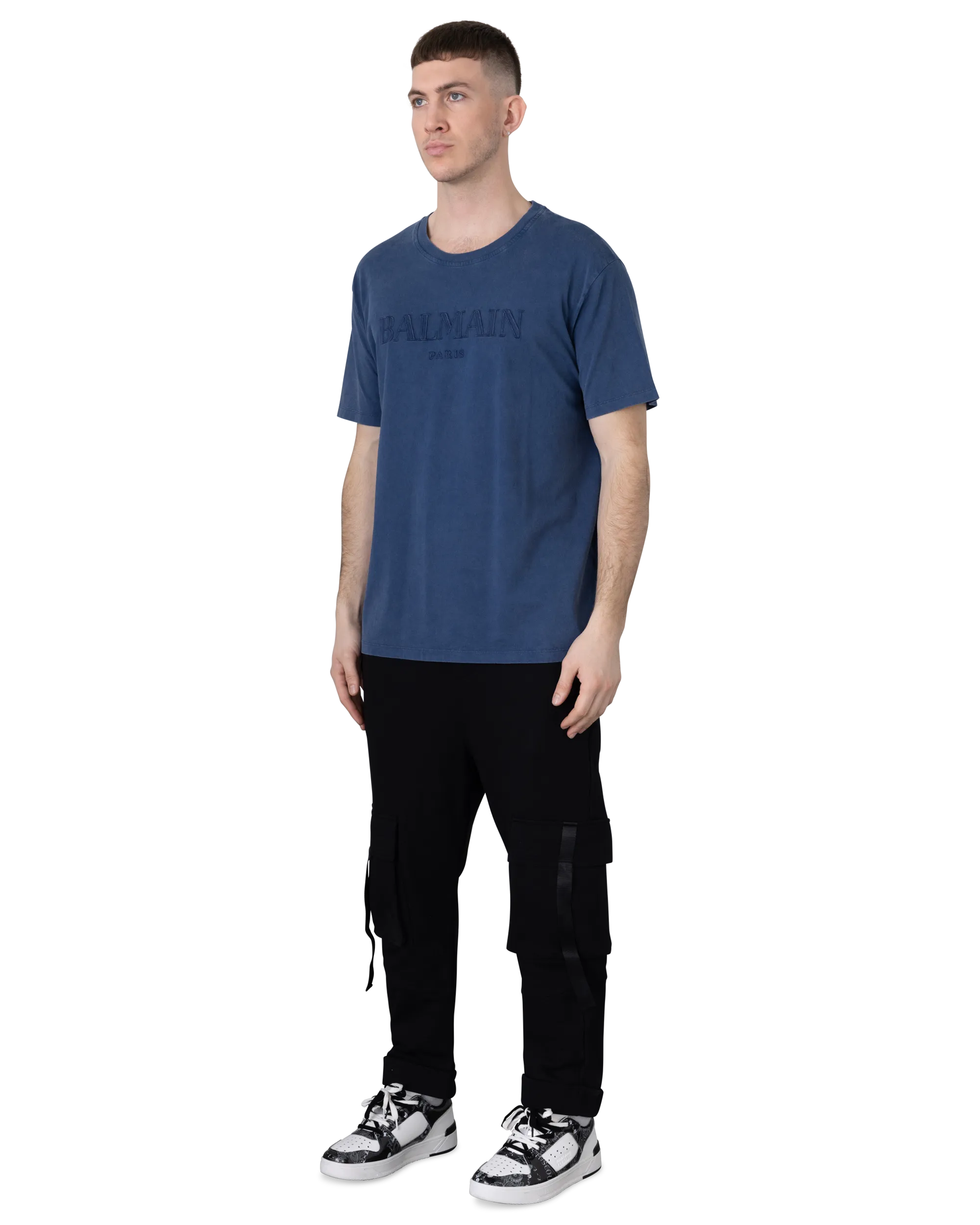 Vintage Balmain Embroidered Loose T-Shirt