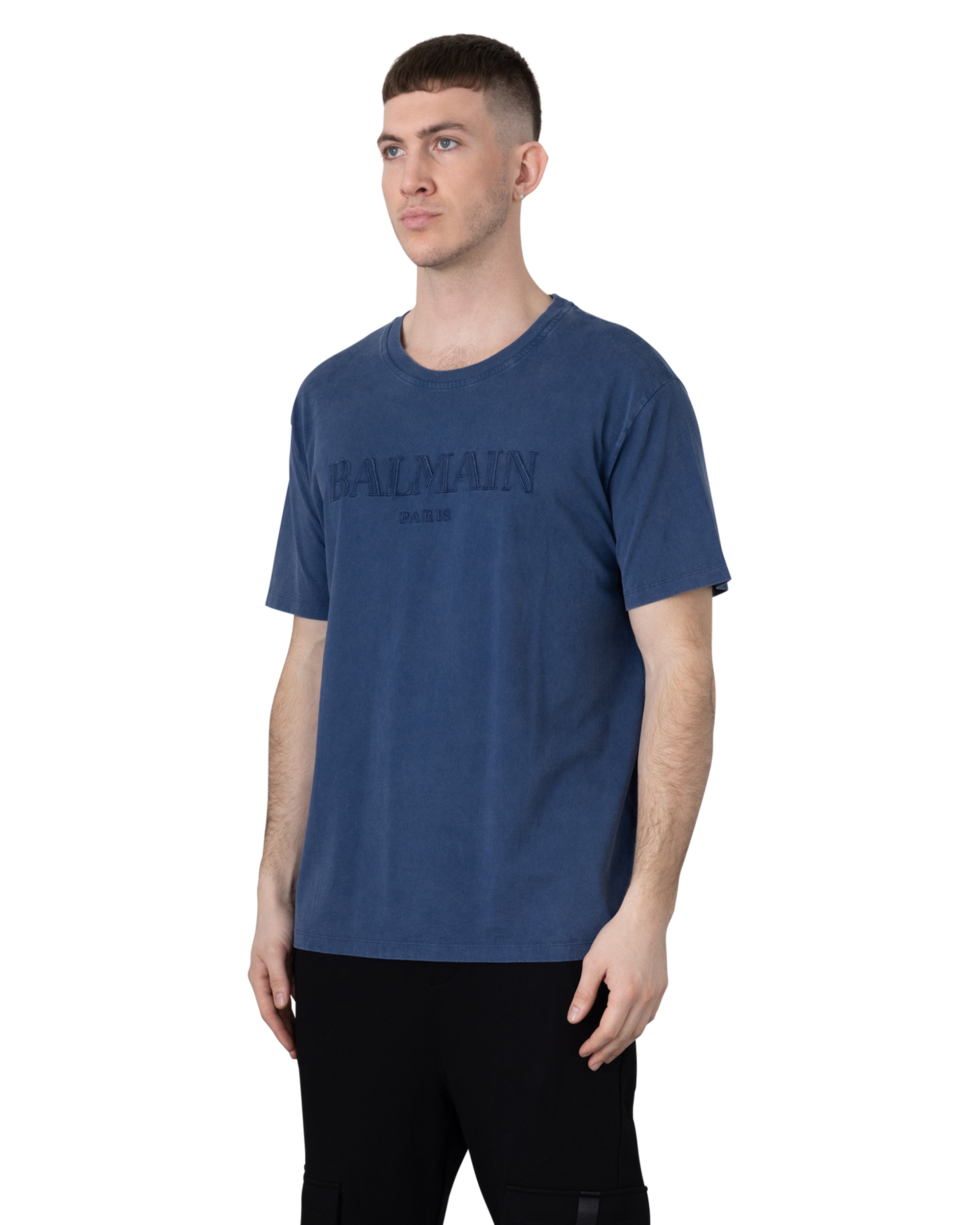 Vintage Balmain Embroidered Loose T-Shirt