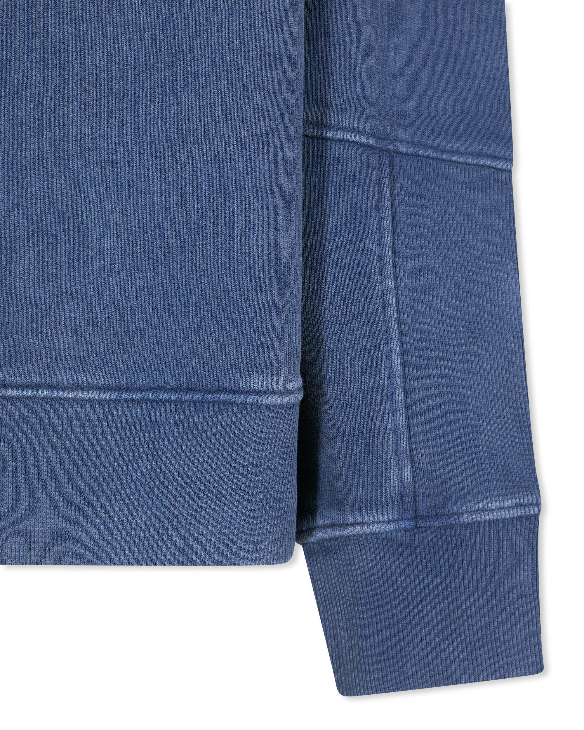 "Coin" Embroidered Ribbed Sweatshirt