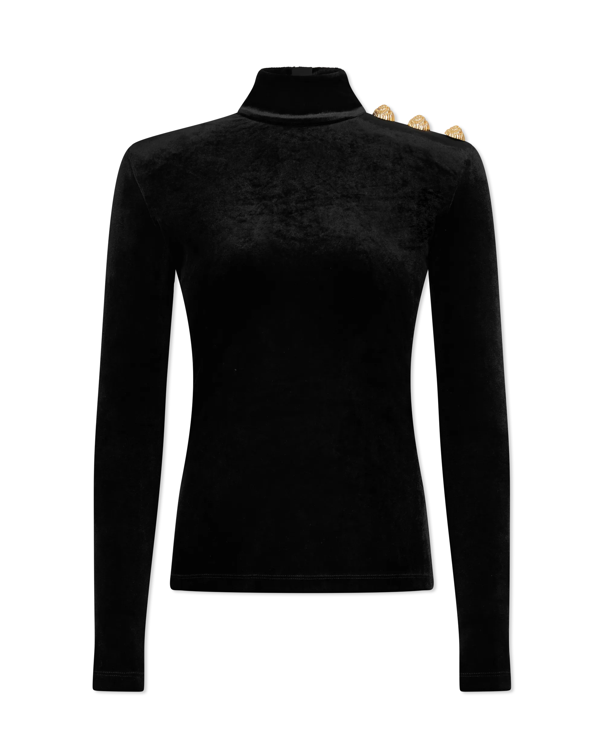 Long-Sleeved Velvet Top - DIHSAN