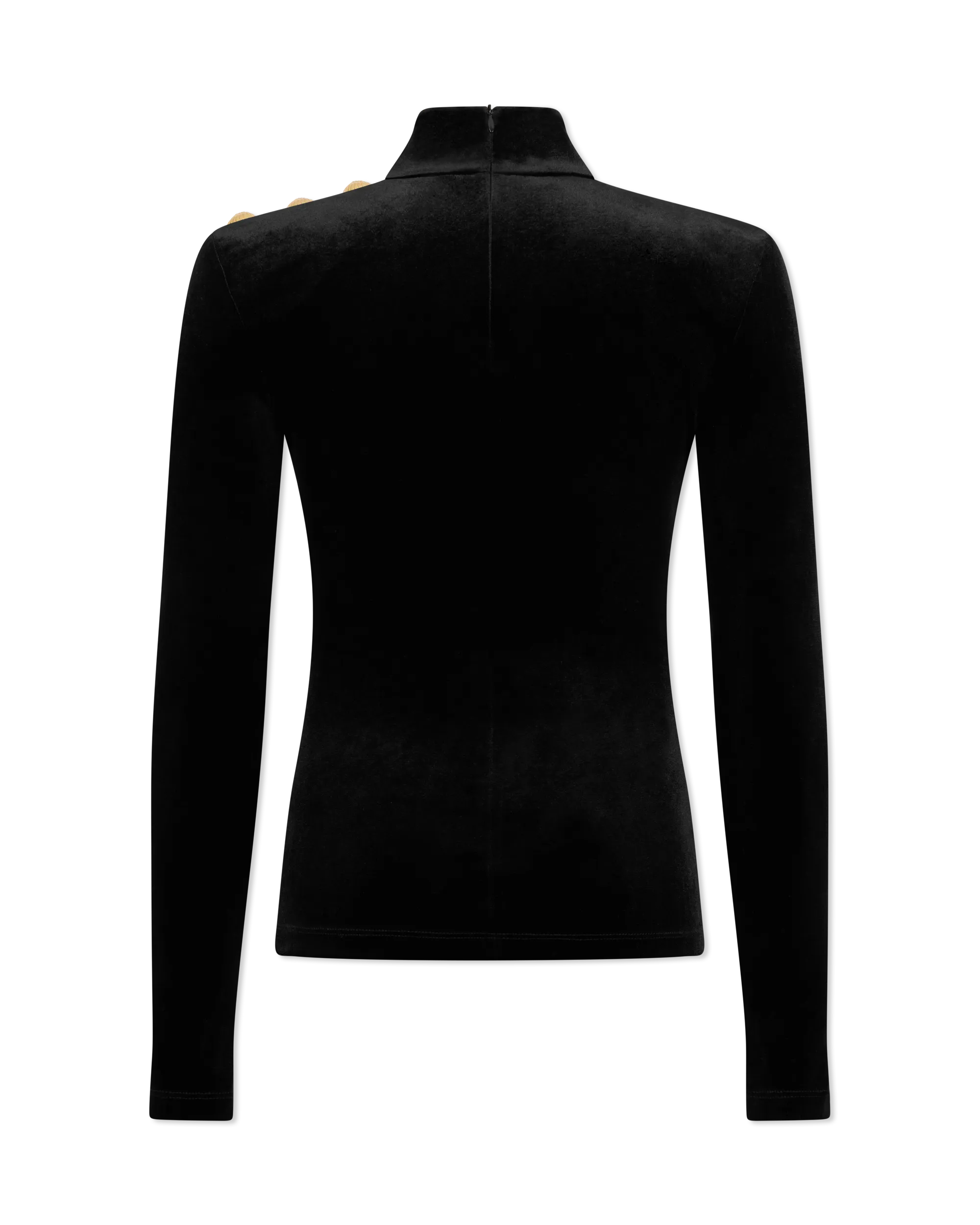 Long-Sleeved Velvet Top - DIHSAN