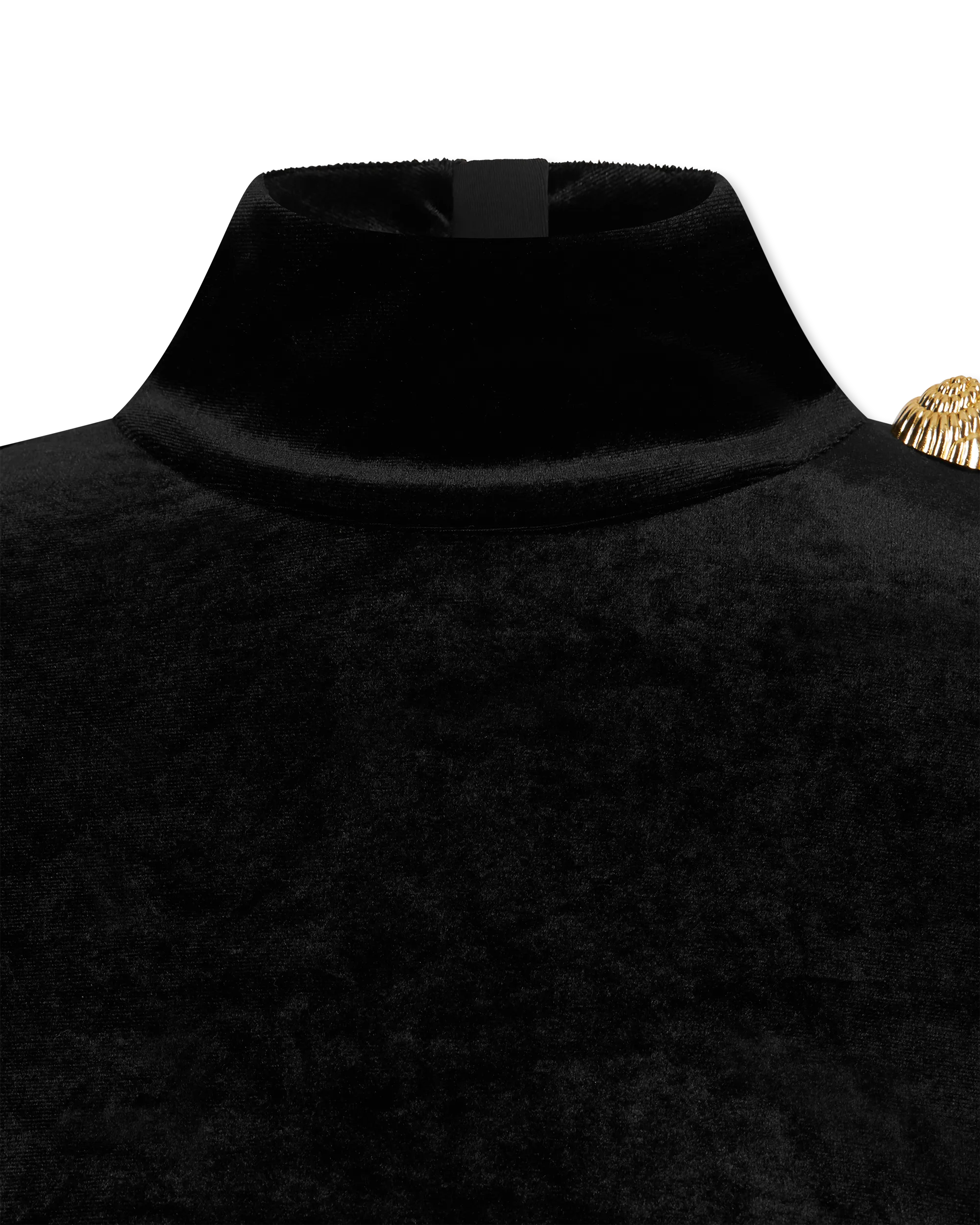 Long-Sleeved Velvet Top - DIHSAN