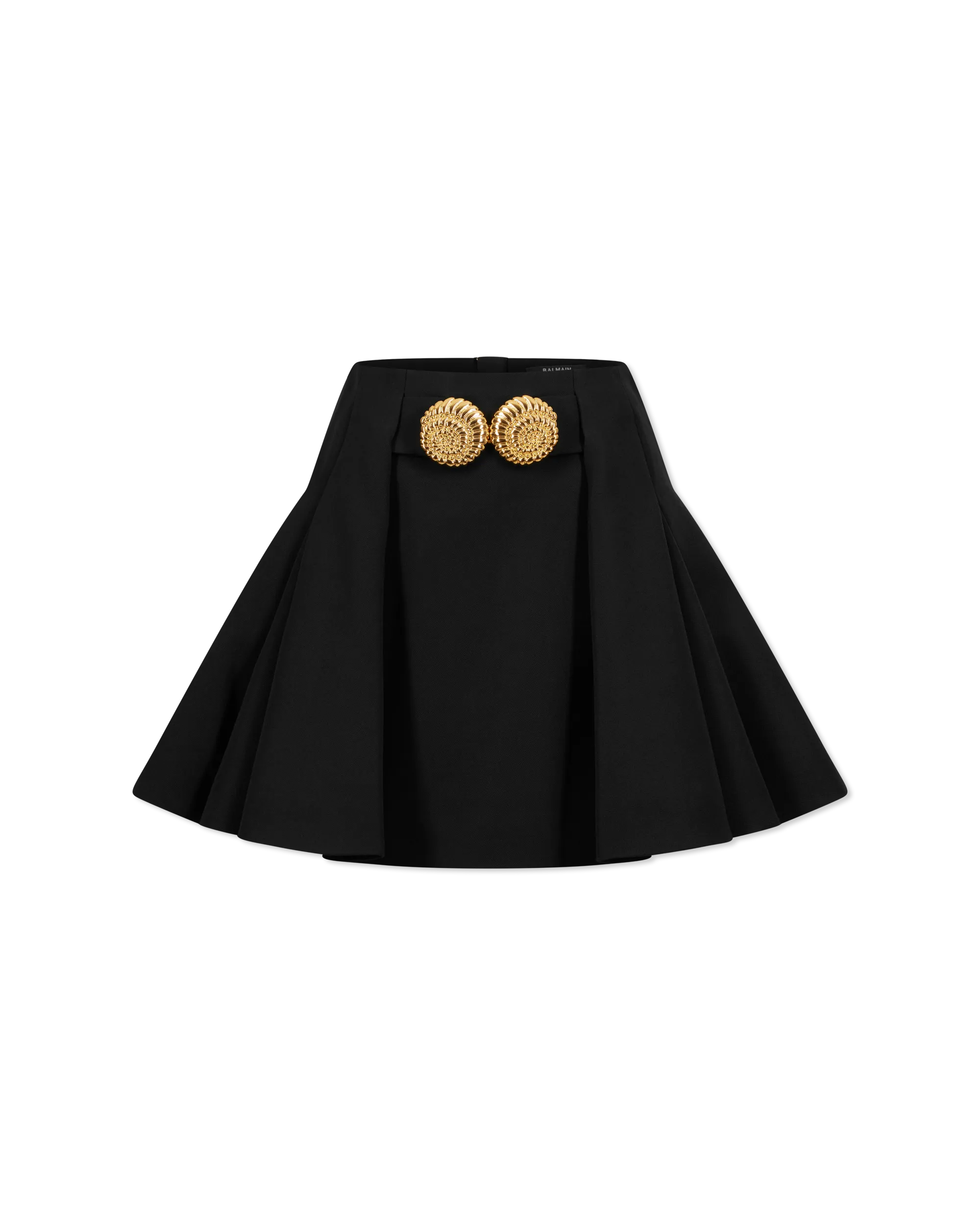 Grain De Poudre Pleated Mini Skirt - DIHSAN