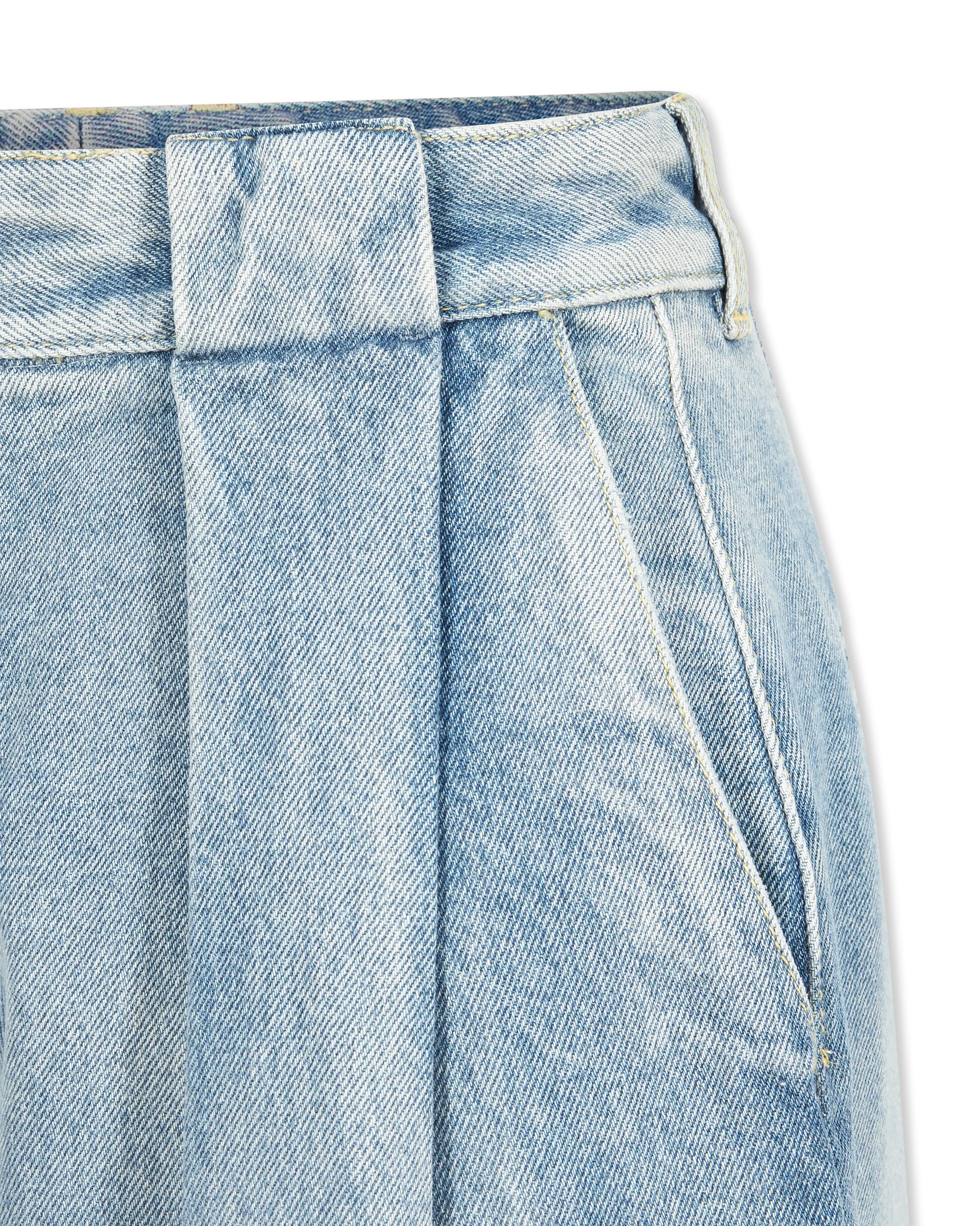 Pleated Denim Jeans - DIHSAN