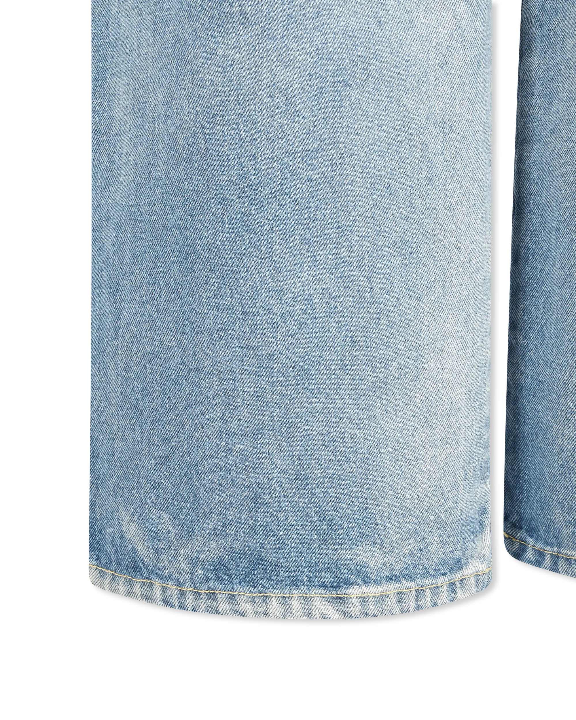 Pleated Denim Jeans - DIHSAN