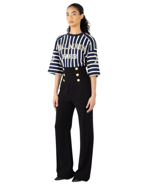 Pleated Denim Jeans