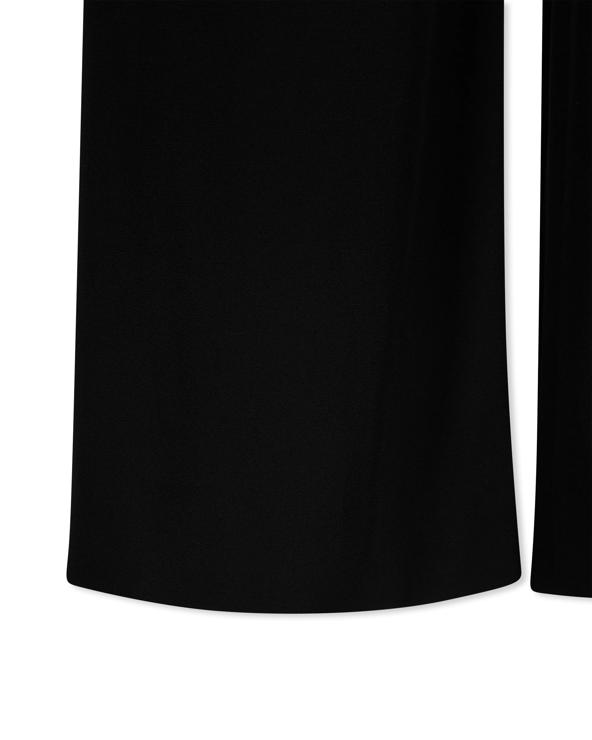 High Waisted 6 Button Crepe Wide-Leg Trousers - DIHSAN