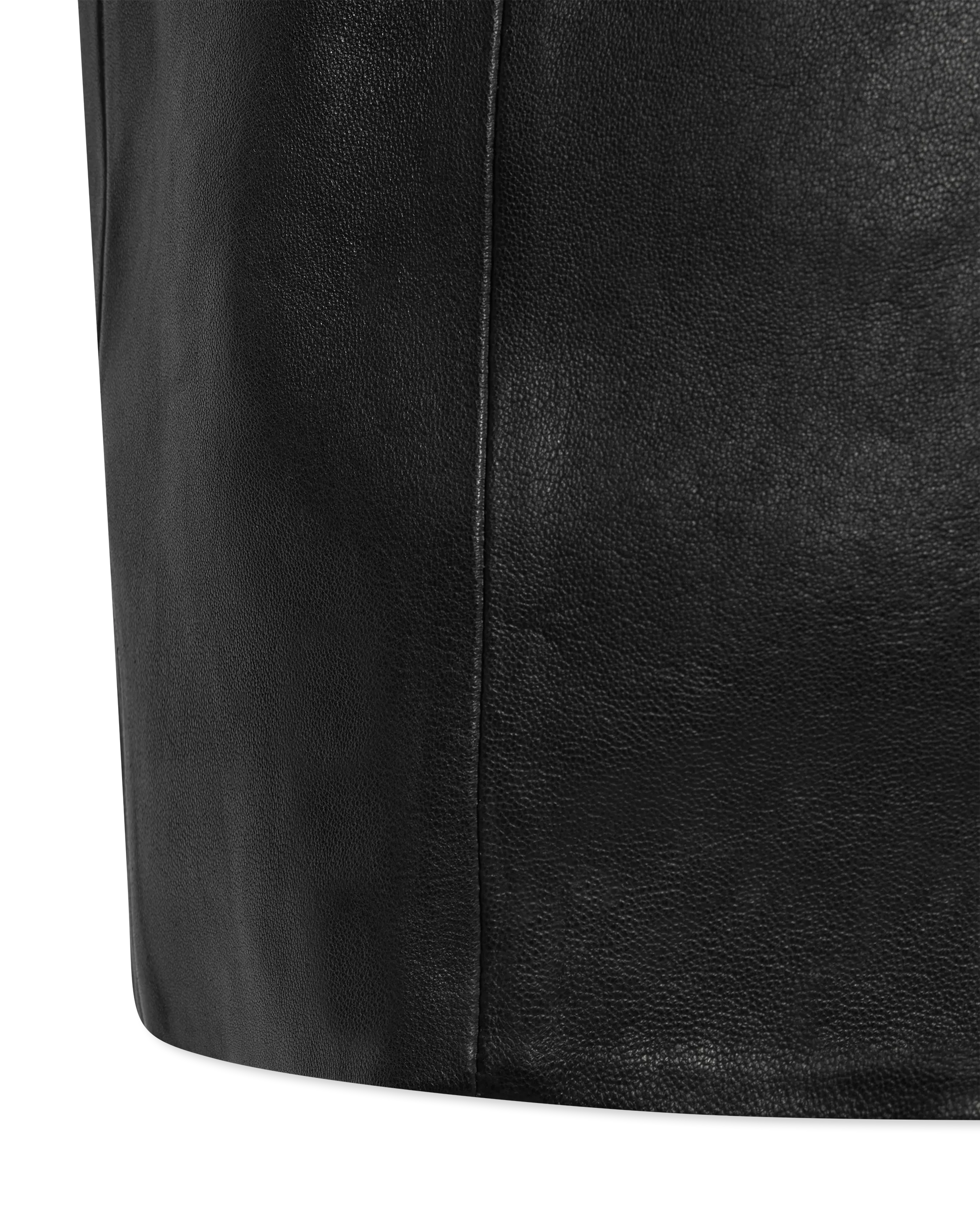 Lambskin Leather Halterneck Mini Dress - DIHSAN