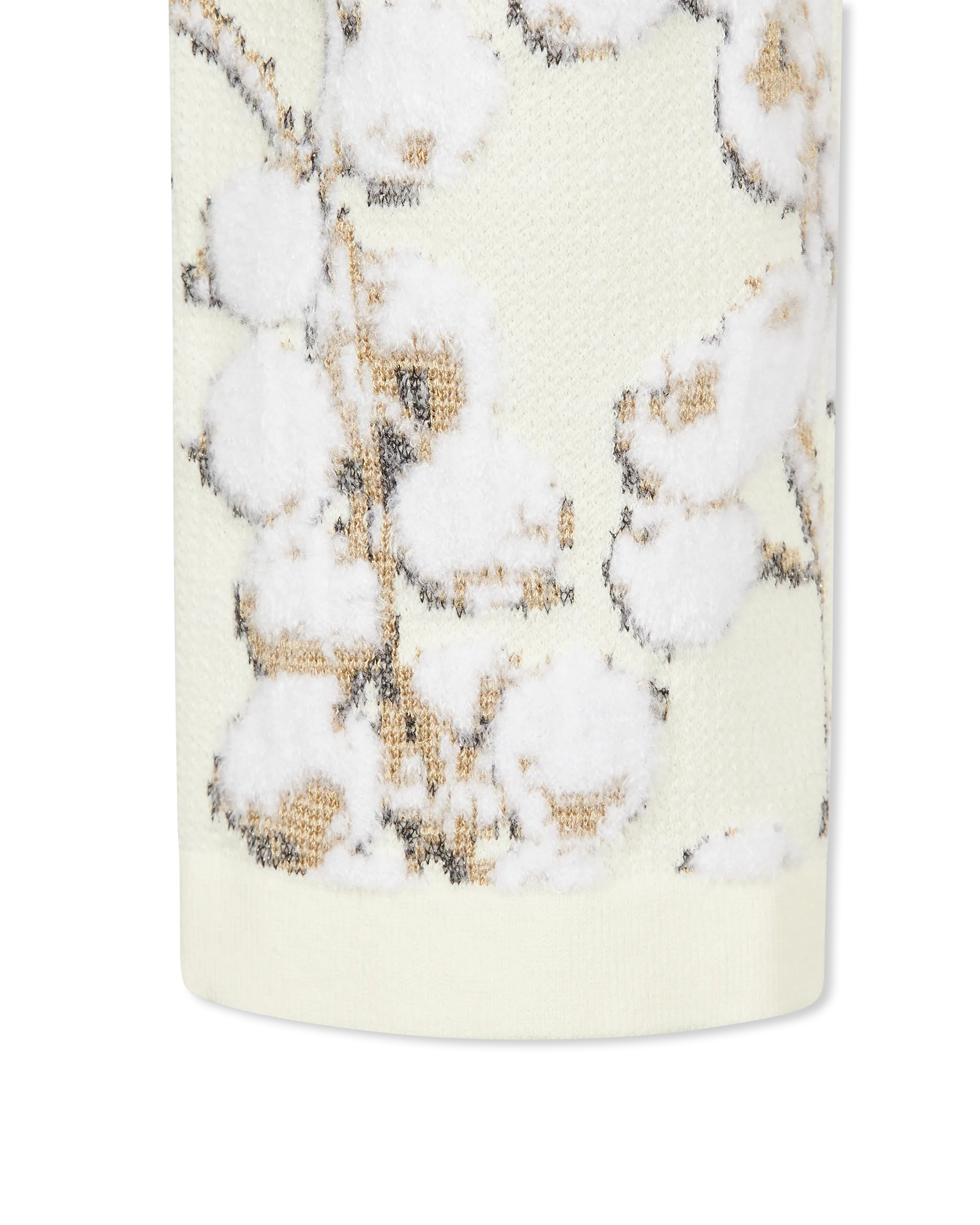 Redcurrant Jacquard Velvet Knit Mini Dress - DIHSAN