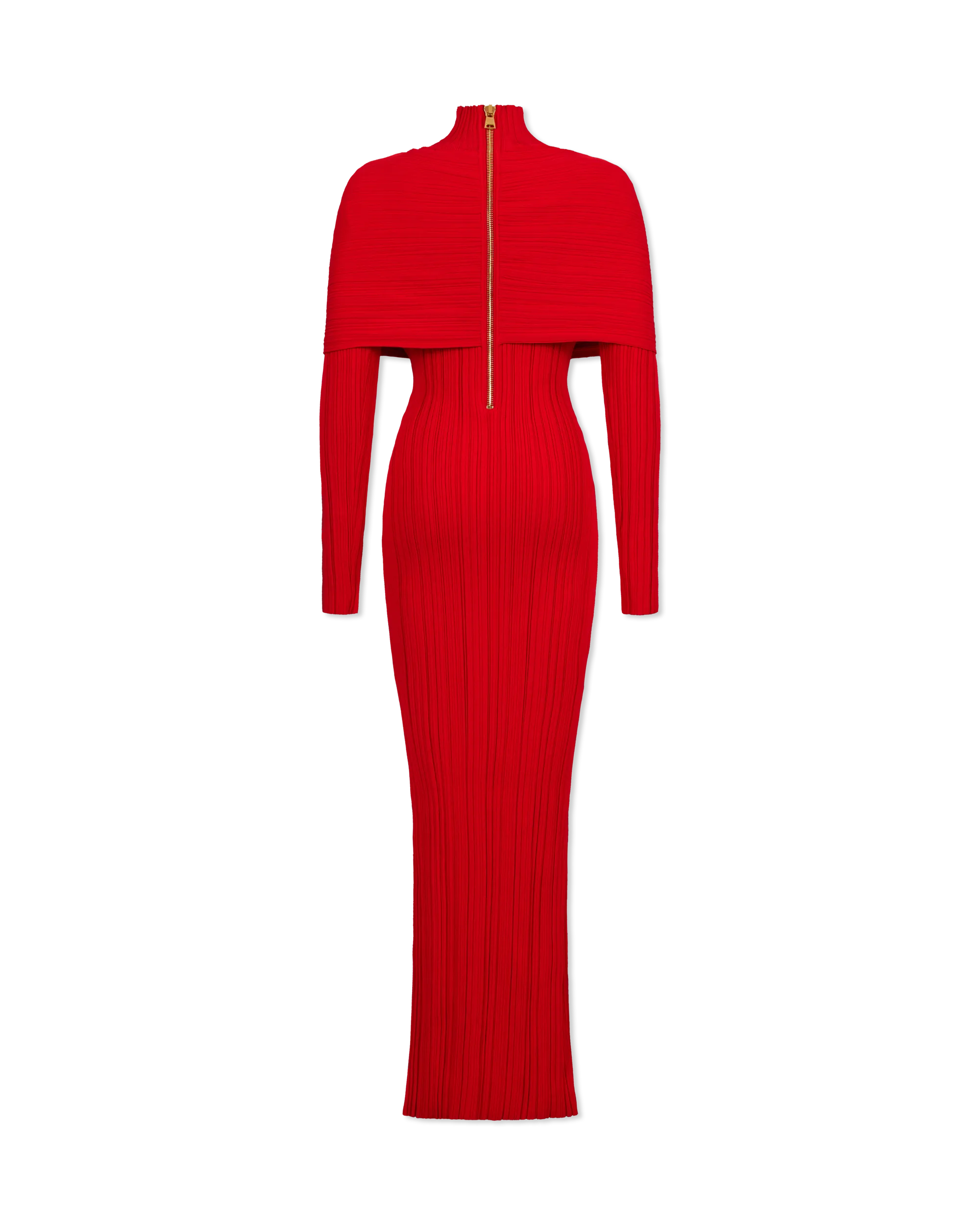 Criss Cross Pleated Knit Maxi Dress - DIHSAN