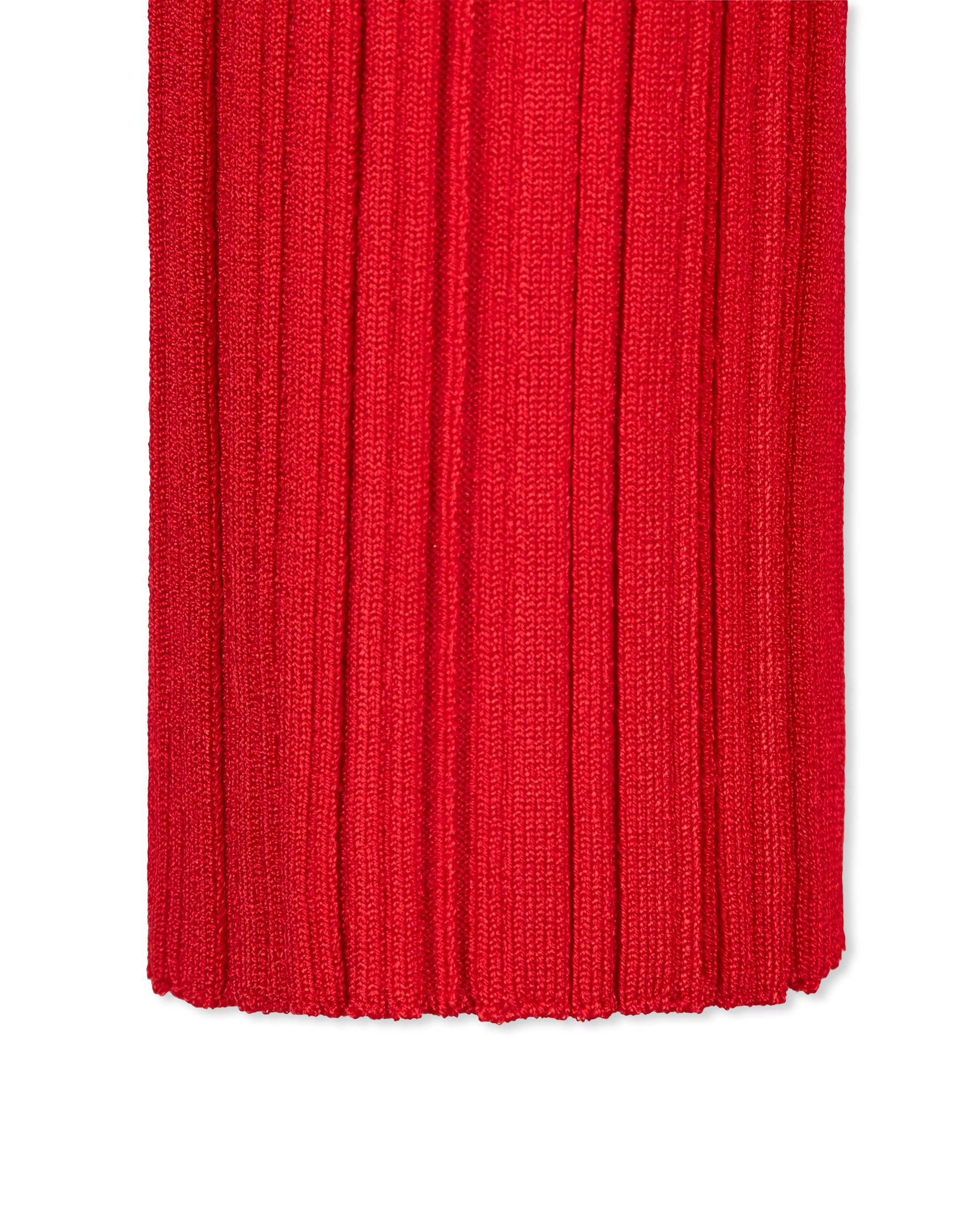 Criss Cross Pleated Knit Maxi Dress - DIHSAN
