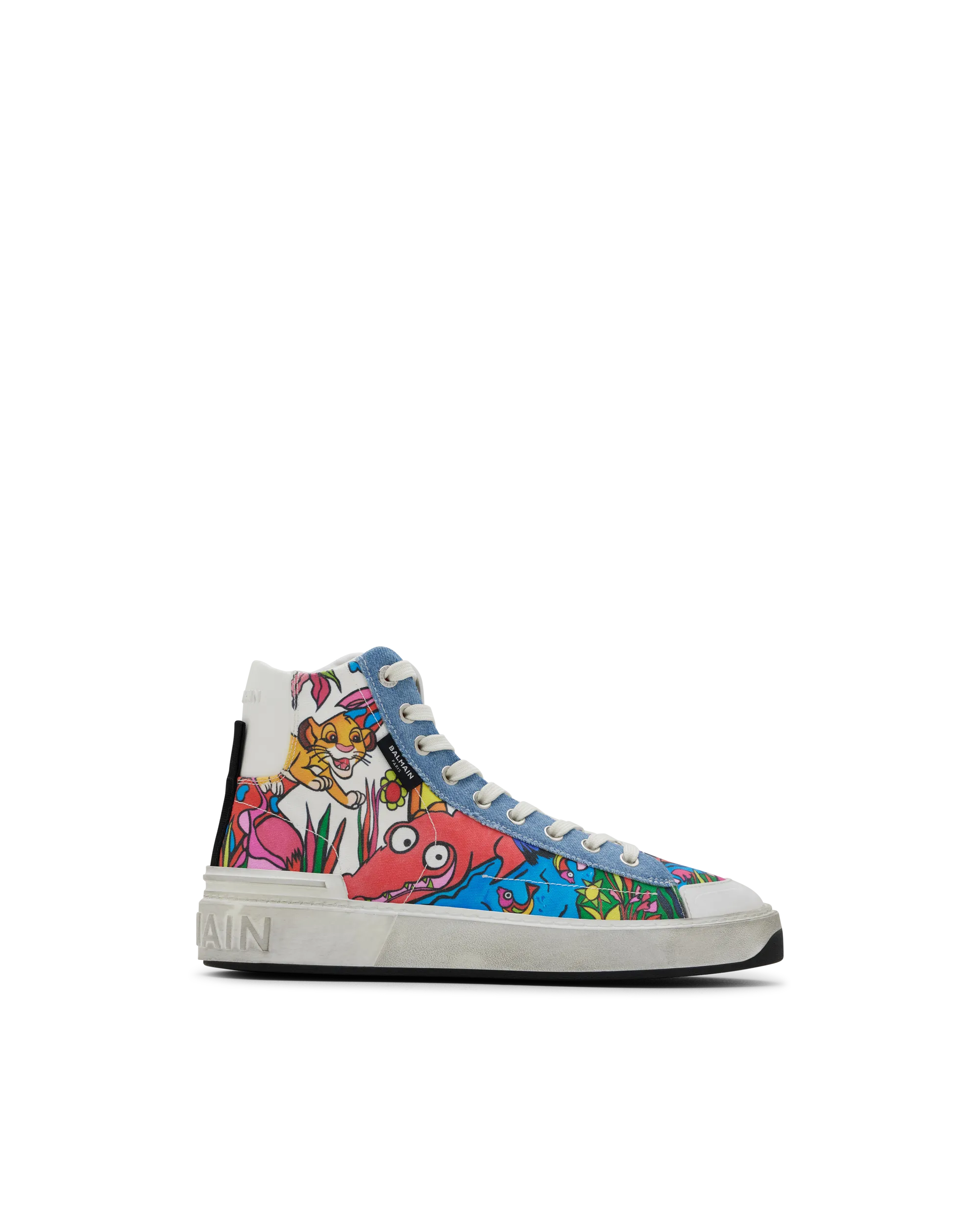 The Lion King B-Court Enfant Précoce Printed High Top Trainers - DIHSAN