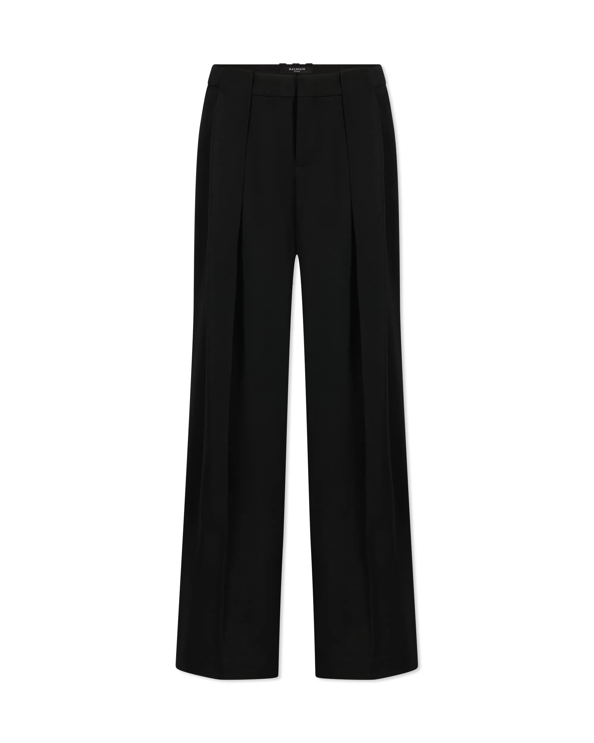Pleated Grain De Poudre Trousers - DIHSAN