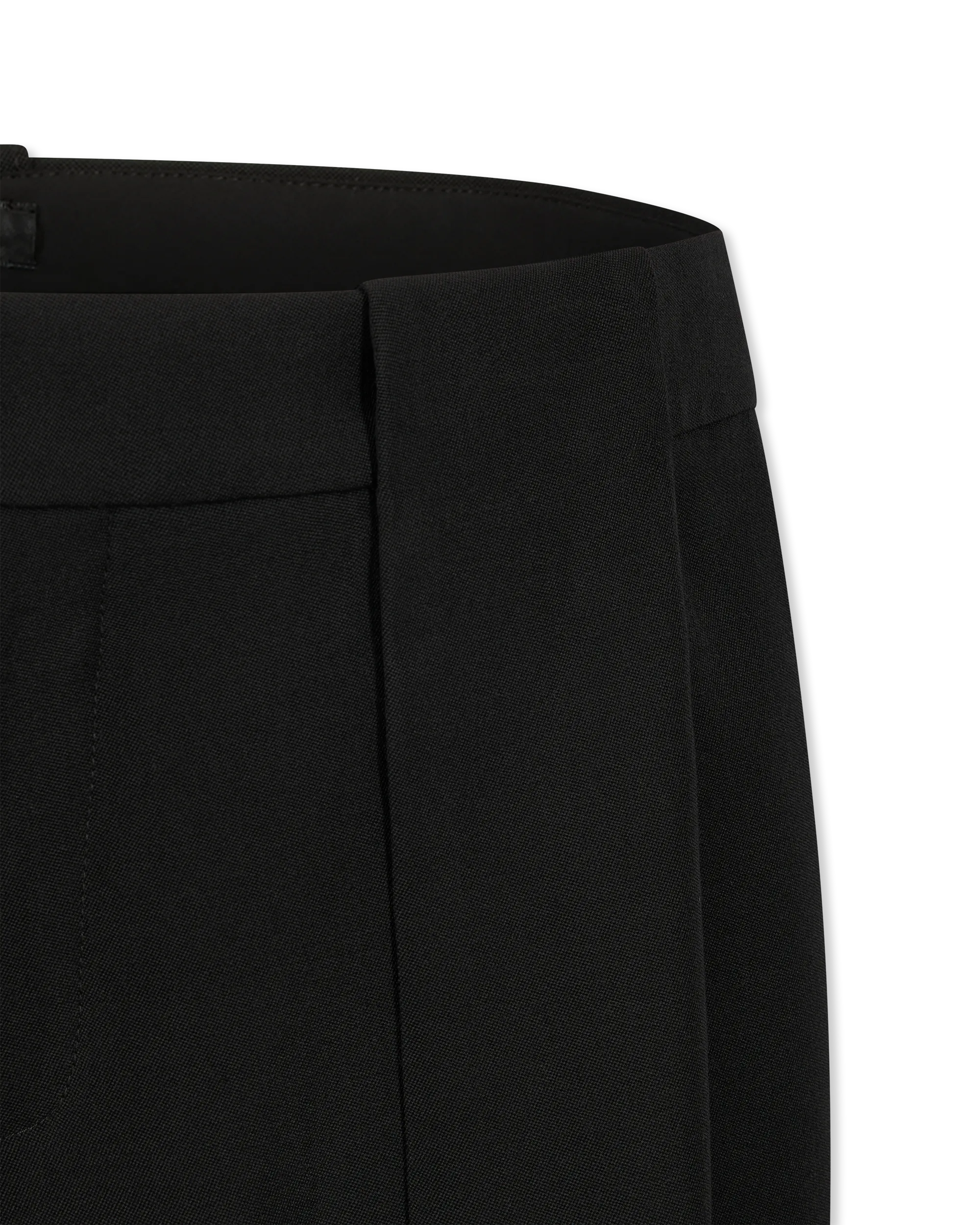 Pleated Grain De Poudre Trousers - DIHSAN