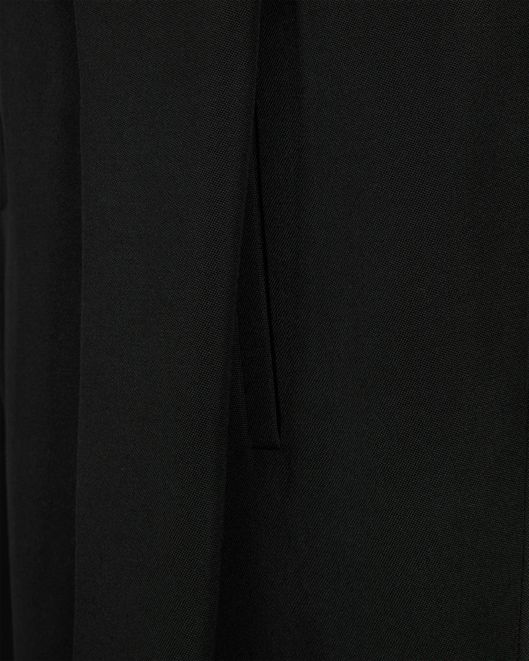 Pleated Grain De Poudre Trousers - DIHSAN