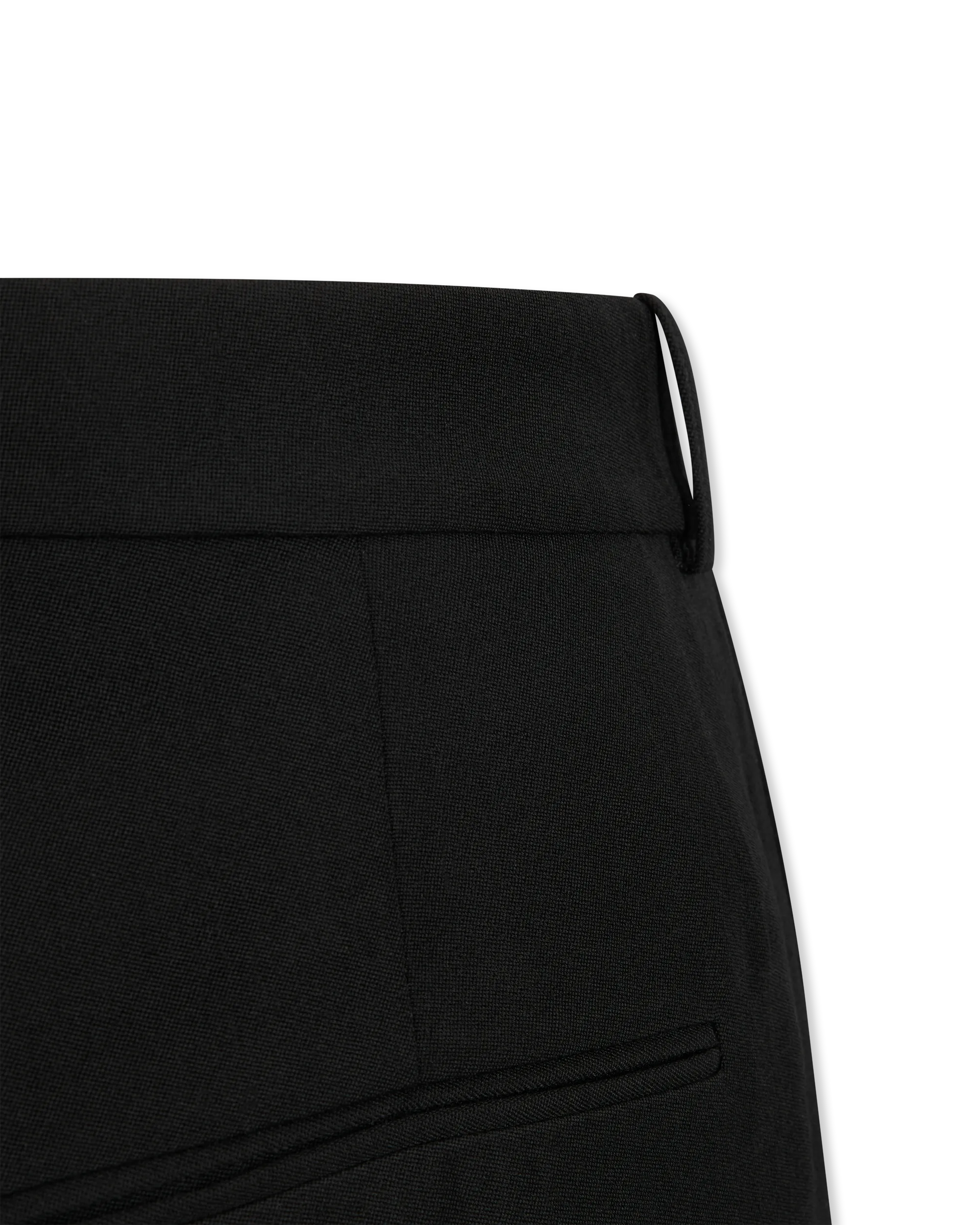 Pleated Grain De Poudre Trousers - DIHSAN