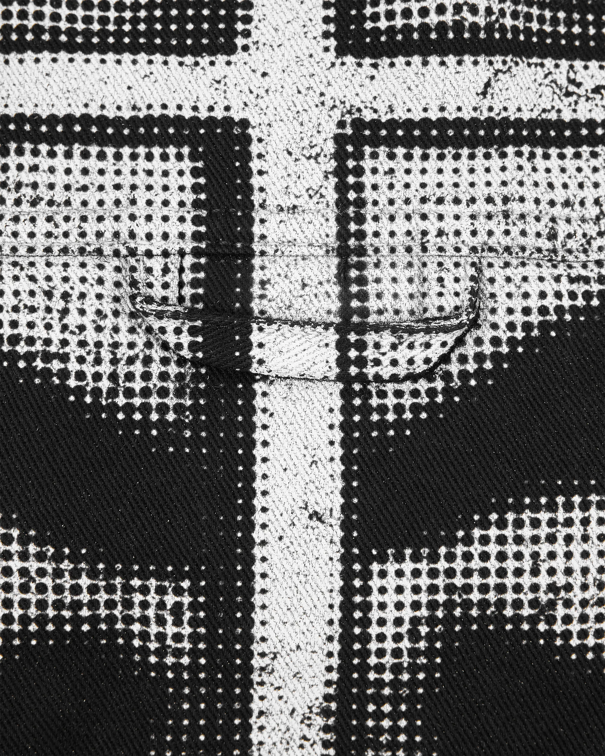 Bouclé Collar Printed Lips Denim Jacket - DIHSAN