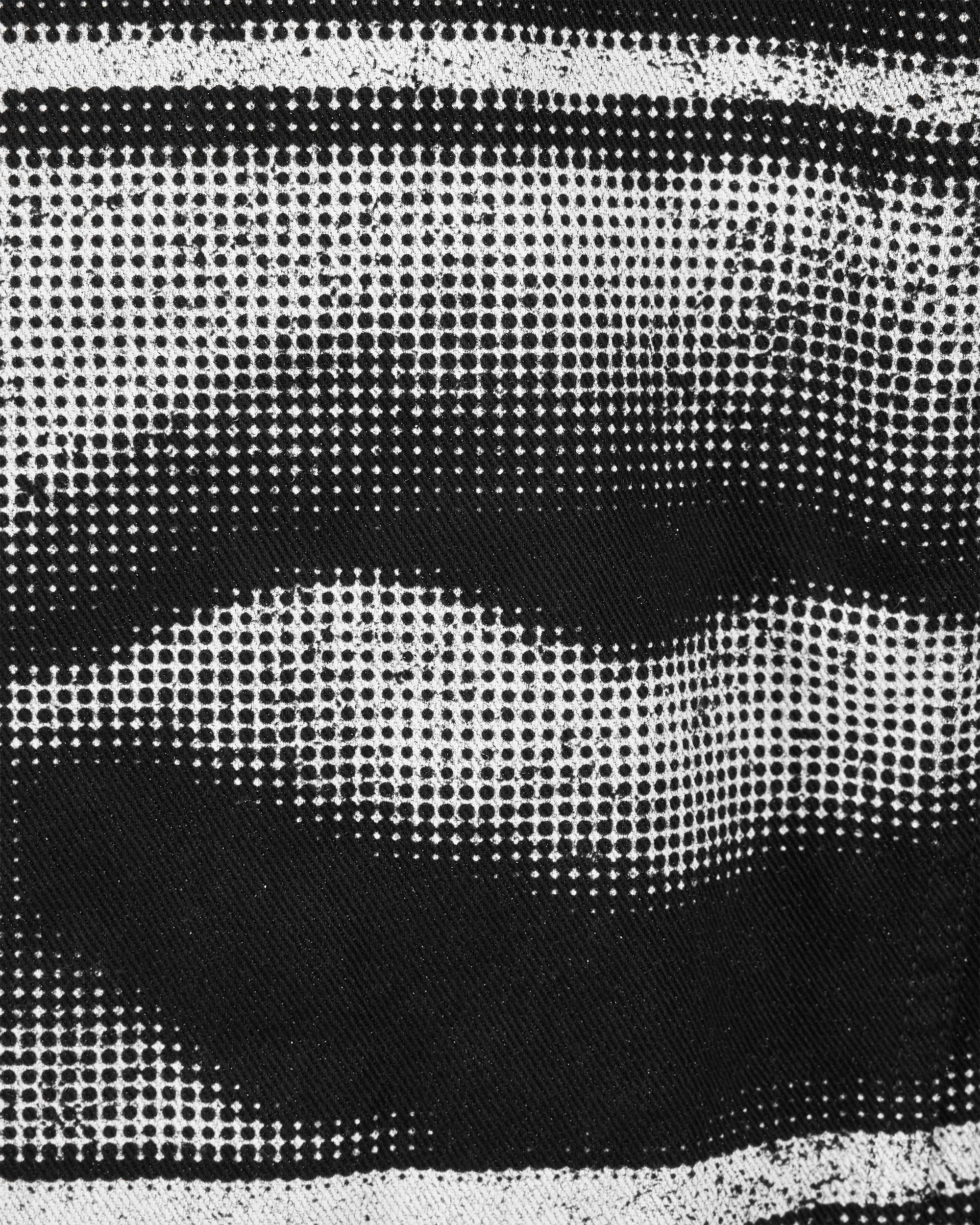 Bouclé Collar Printed Lips Denim Jacket - DIHSAN