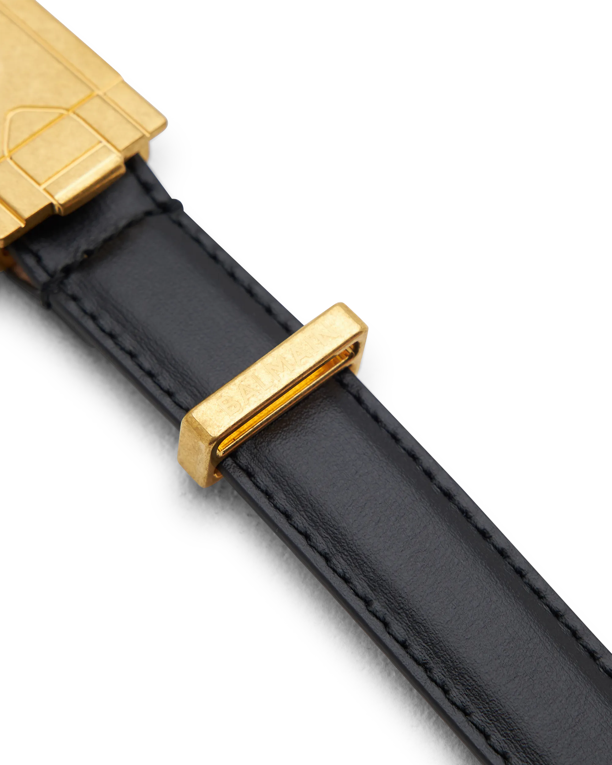 Balmain Plaque Calfskin Belt - DIHSAN