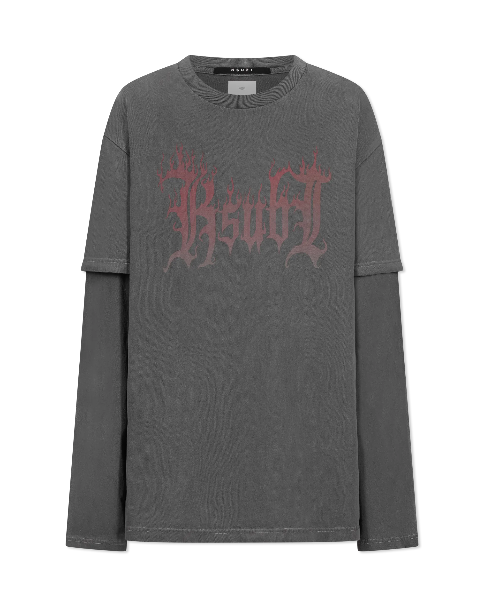 Fuego Layered Long Sleeve T-Shirt - DIHSAN