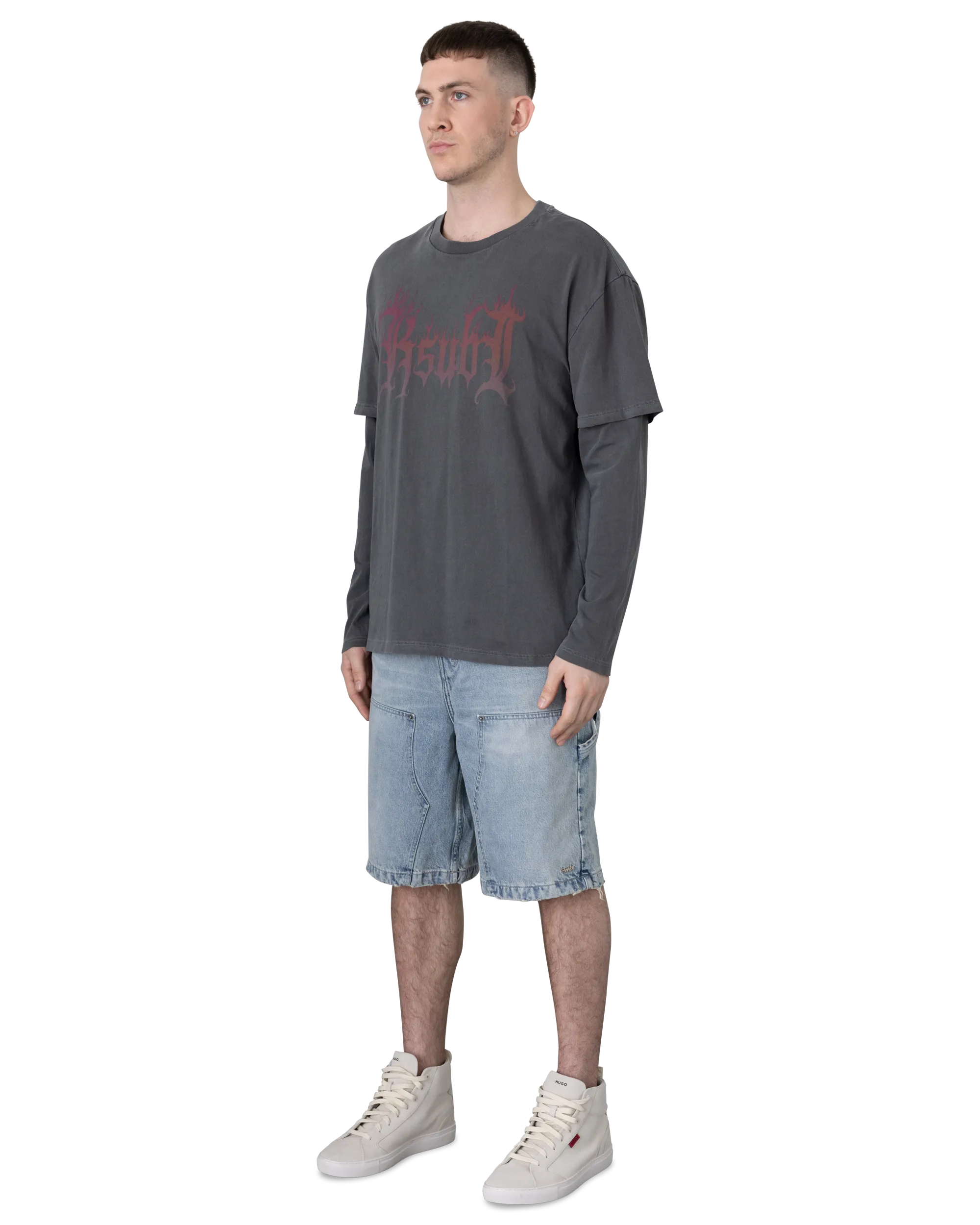 Ksubi Jeans Fuego Layered Long Sleeve T-Shirt