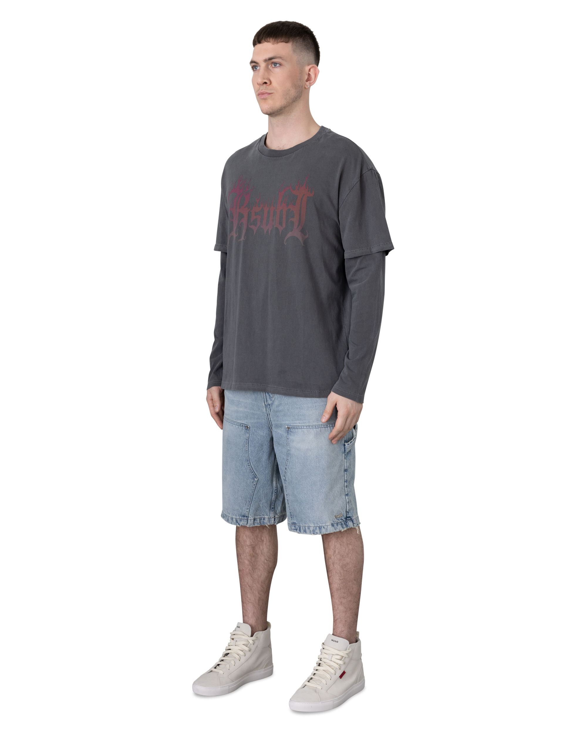 Ksubi Jeans Fuego Layered Long Sleeve T-Shirt